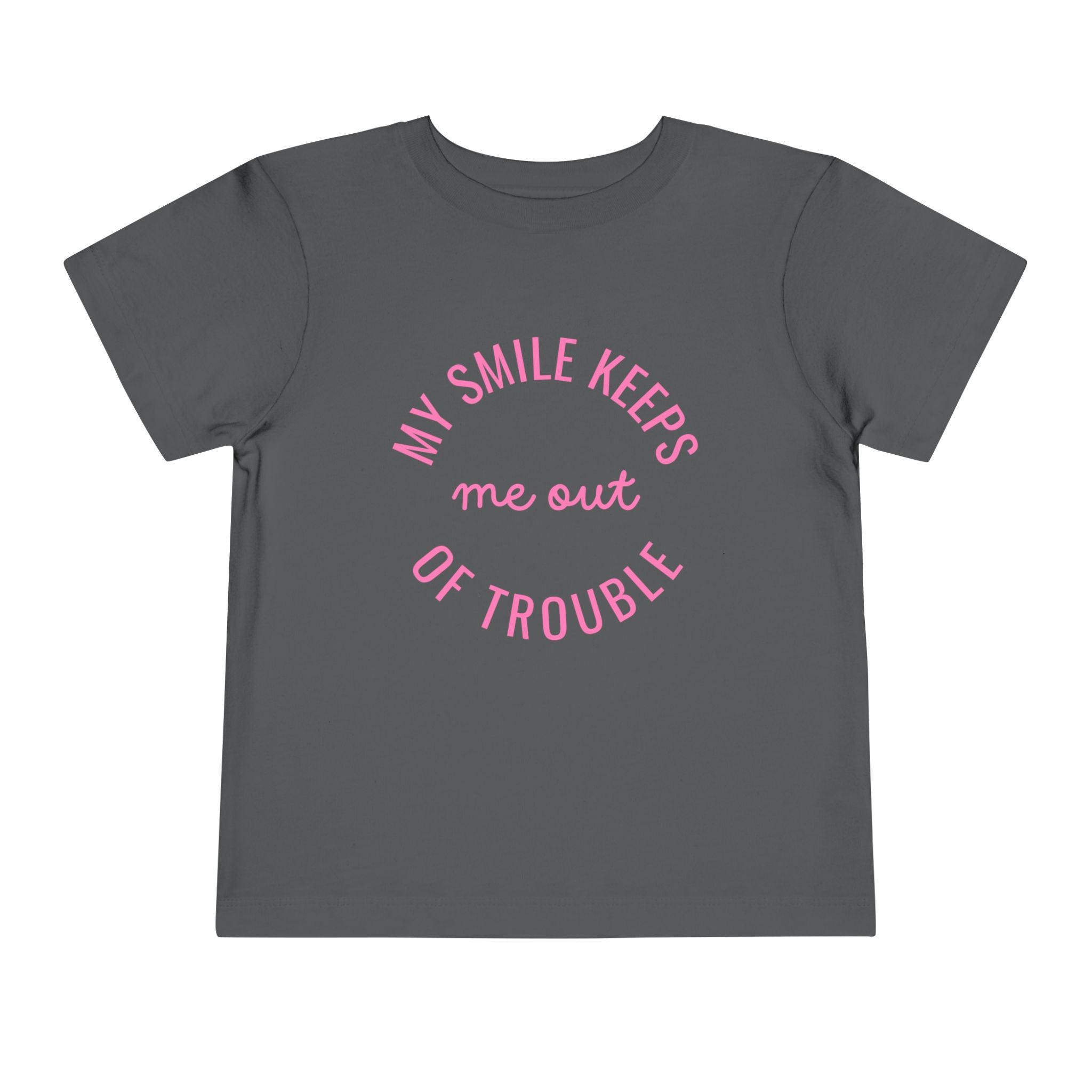 My Smile Keeps Me Out Of Trouble Toddler Tee