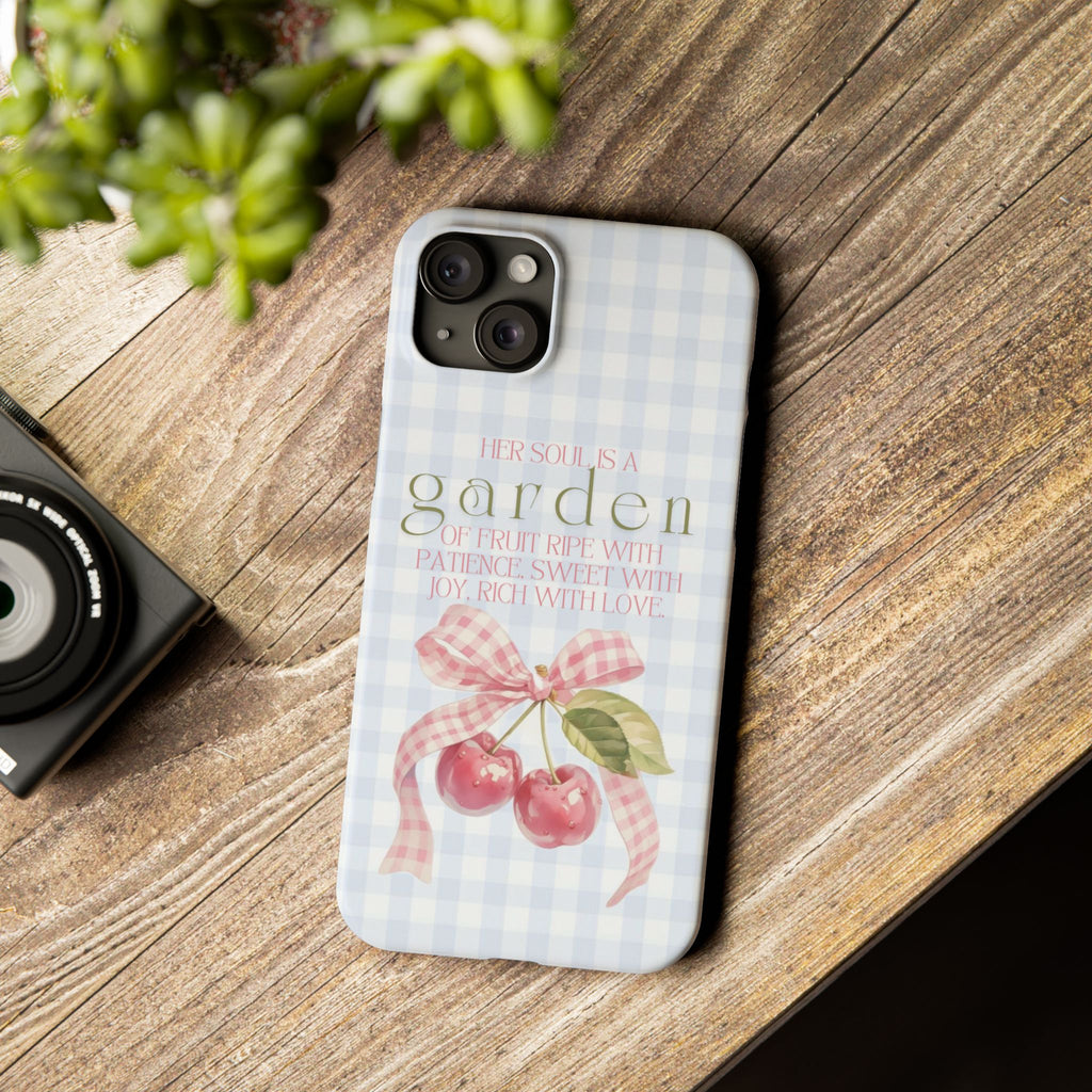 Her Soul Is A Garden iPhone Case