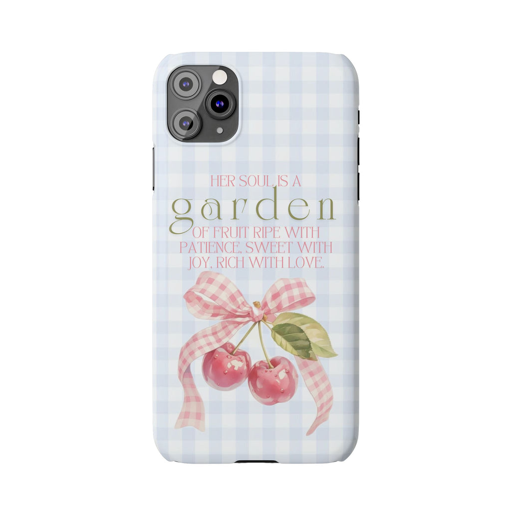 Her Soul Is A Garden iPhone Case