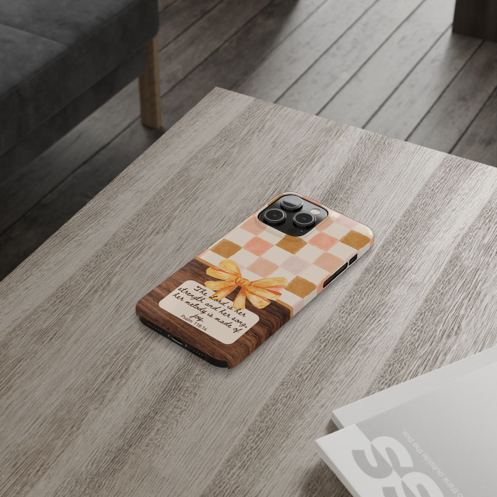 The Lord Is Her Strength iPhone Case