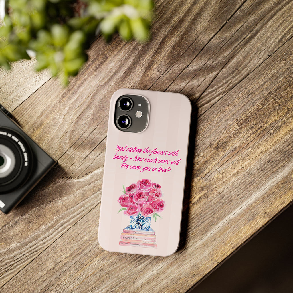 God Clothes The Flowers In Beauty Calling iPhone Case