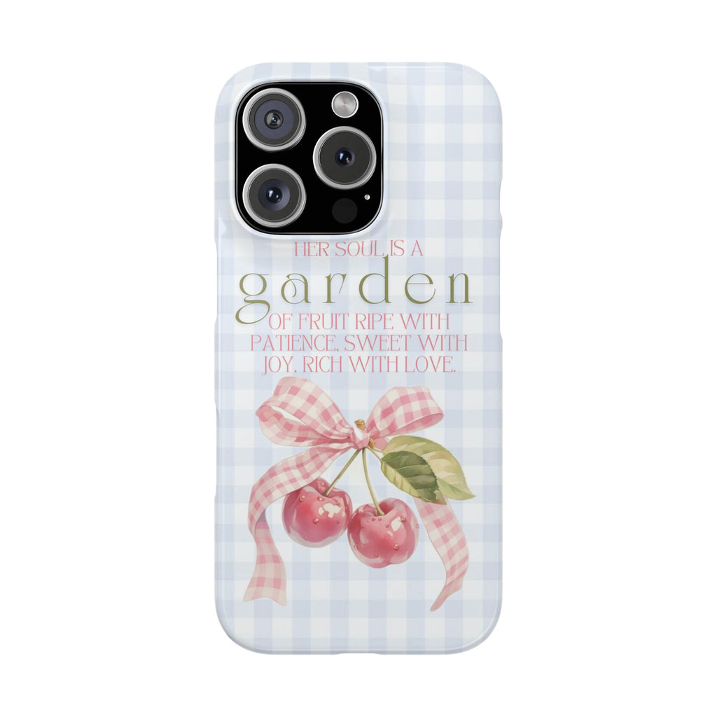 Her Soul Is A Garden iPhone Case