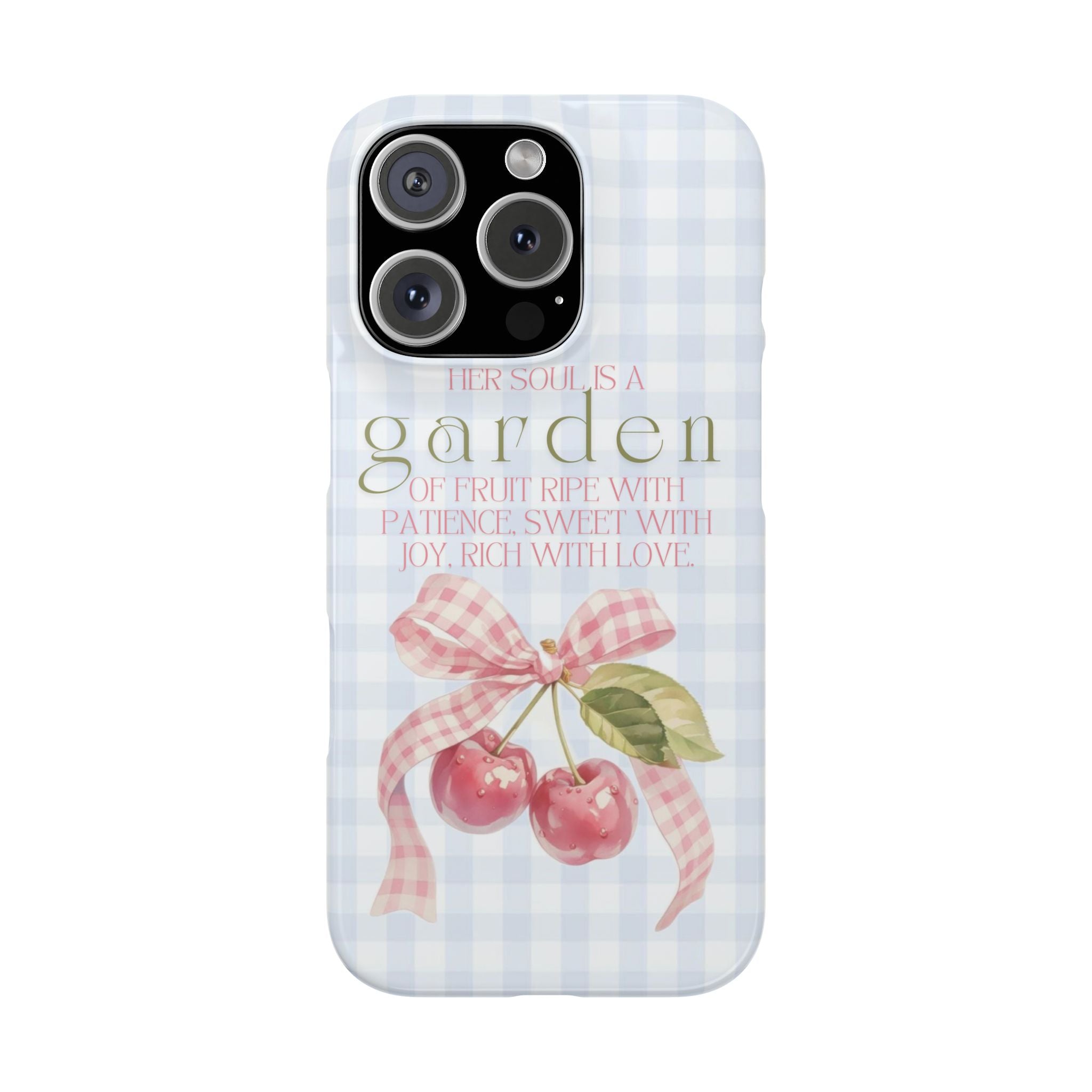 Her Soul Is A Garden iPhone Case