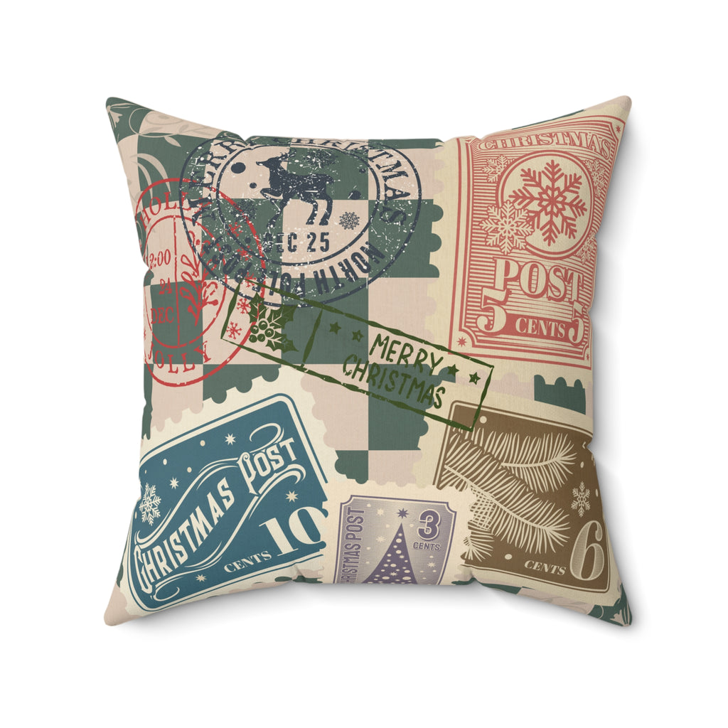 Christmas Postage Pillow