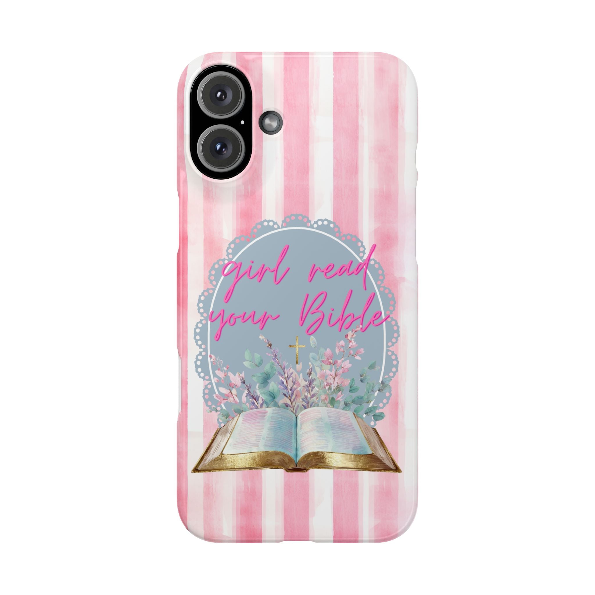 Girl Read Your Bible iPhone Case