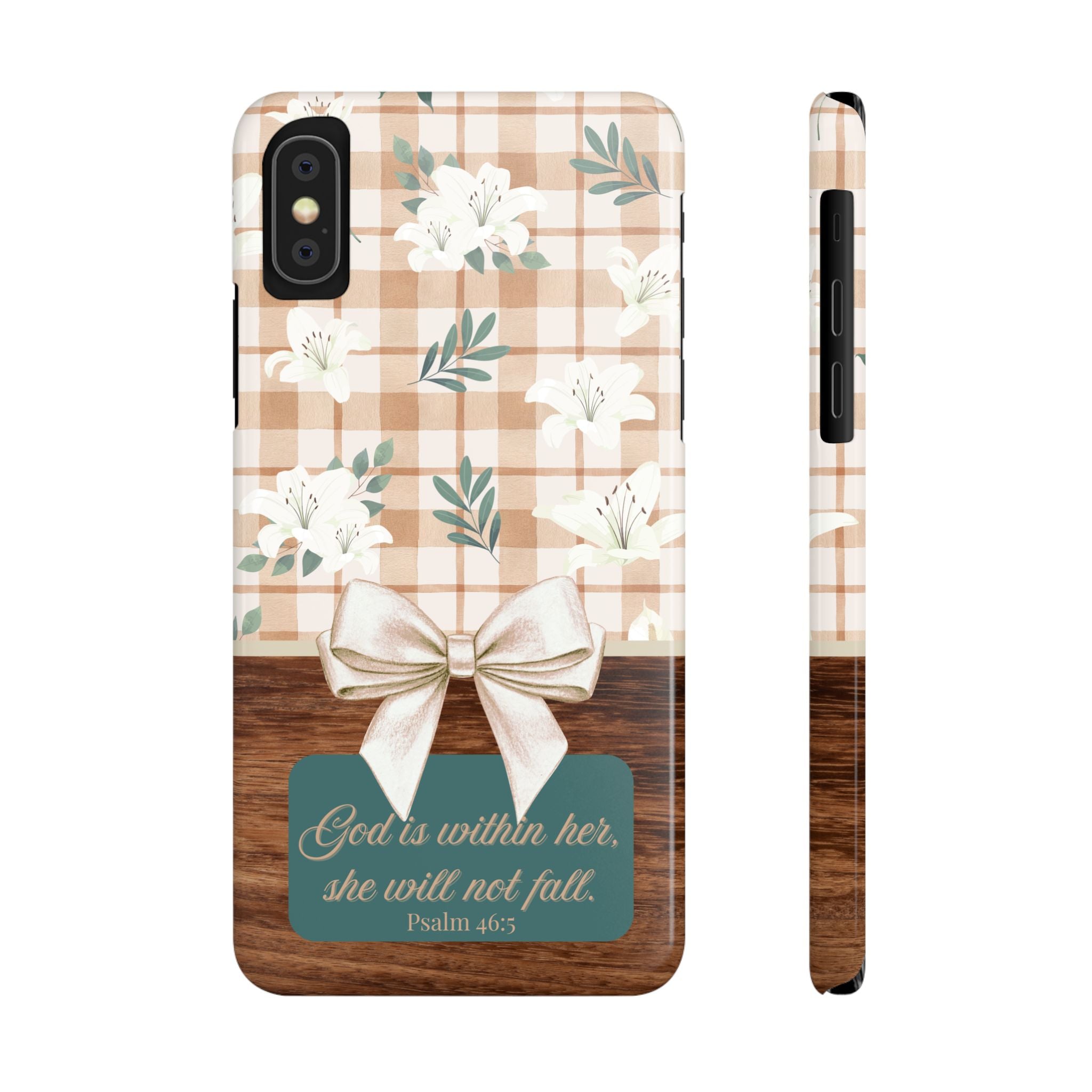 God Is Within Her She Will Not Fall iPhone Case