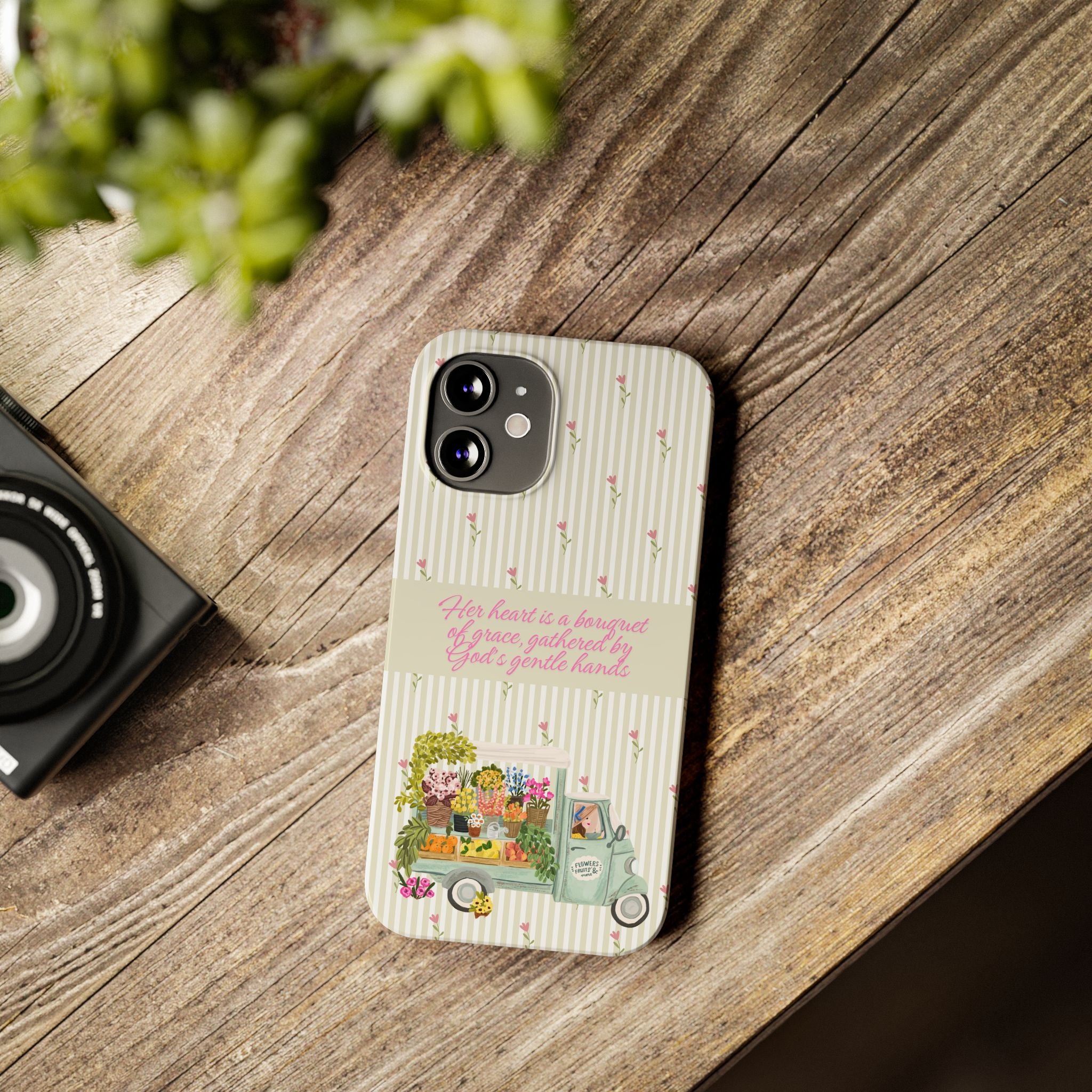 Her Heart Is A Bouquet Of Grace iPhone Case