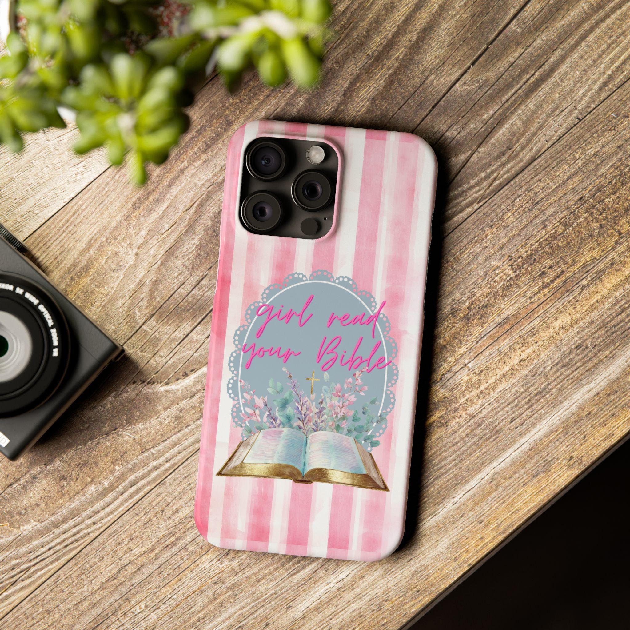 Girl Read Your Bible iPhone Case