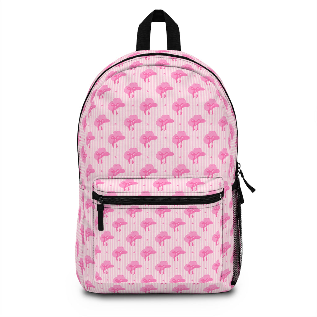 Pink Cowgirl Hat Kids Backpack
