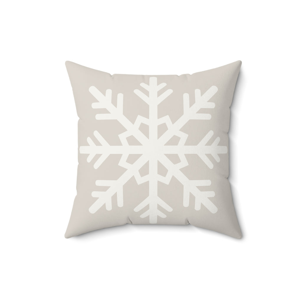 Winter Snowflake Pillow