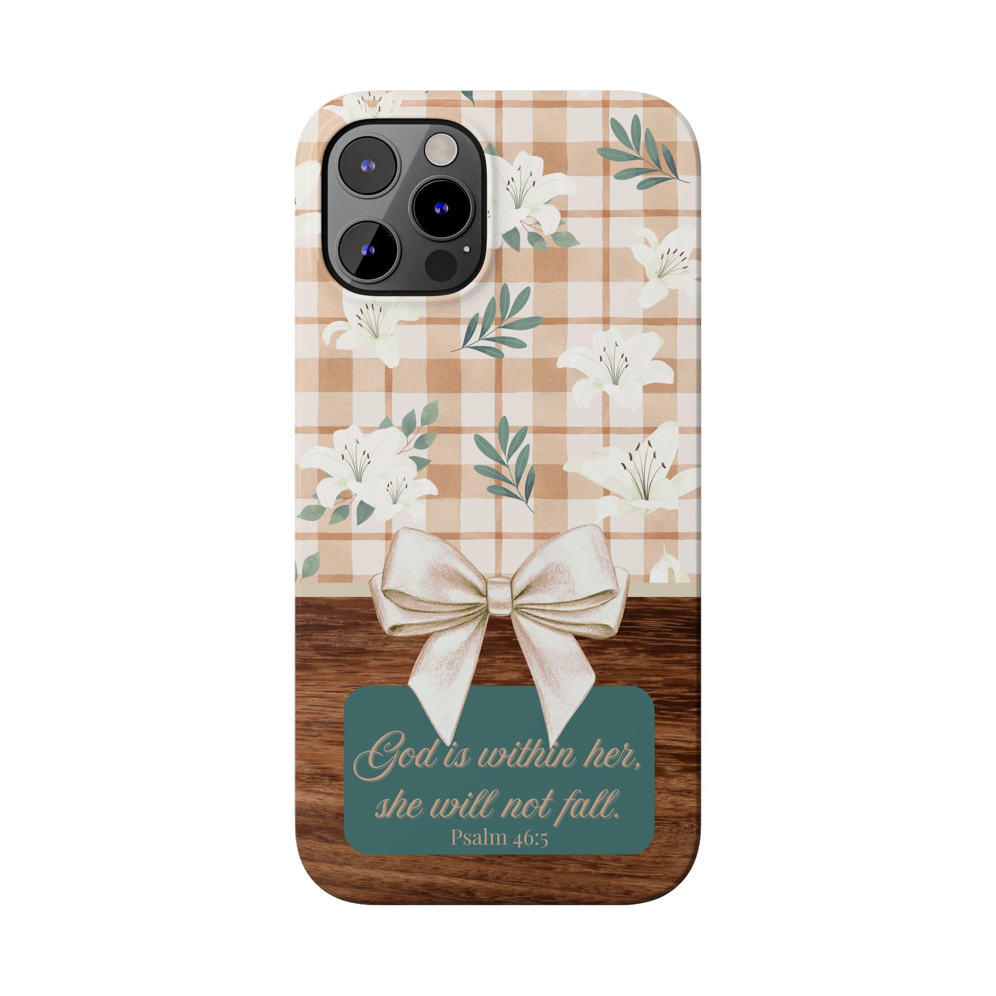 God Is Within Her She Will Not Fall iPhone Case