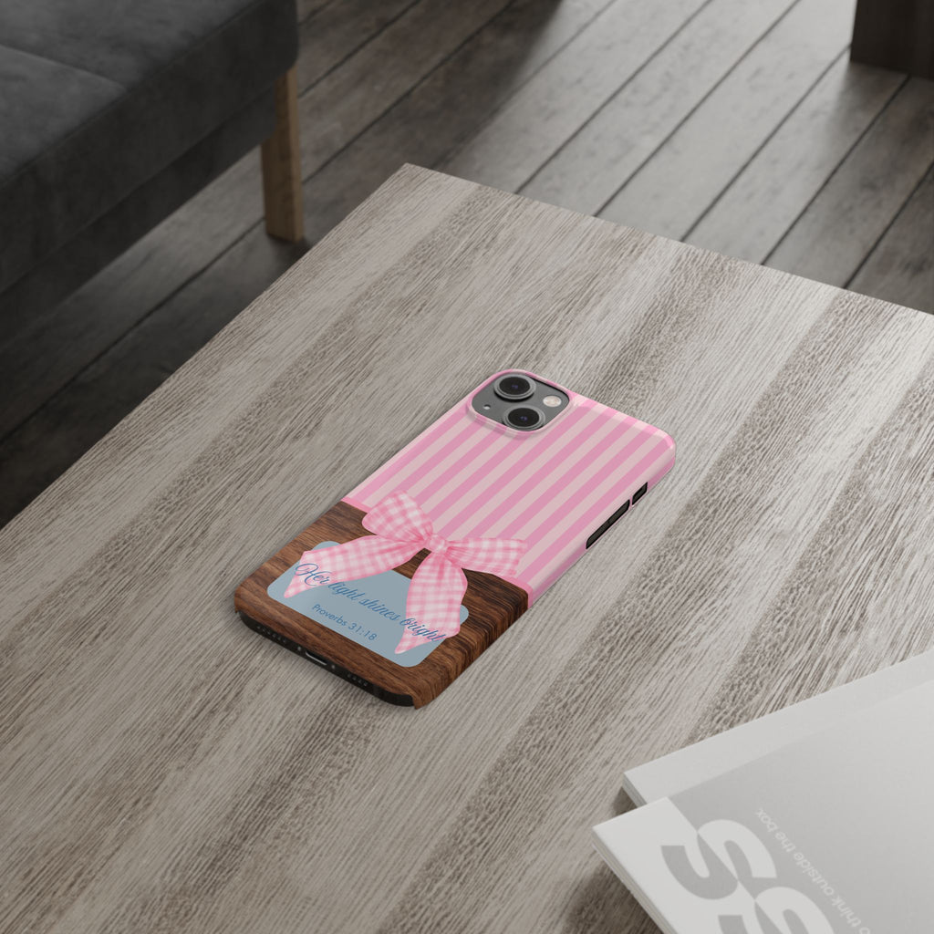 Her Light Shines Bright iPhone Case