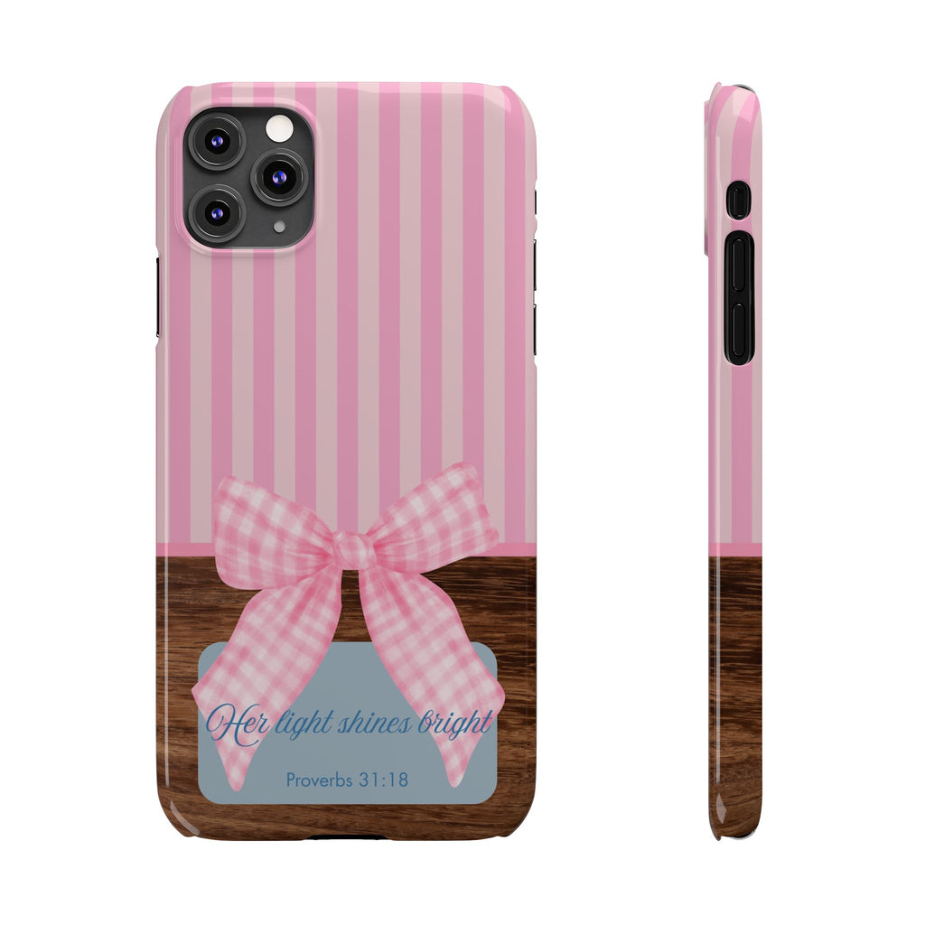 Her Light Shines Bright iPhone Case