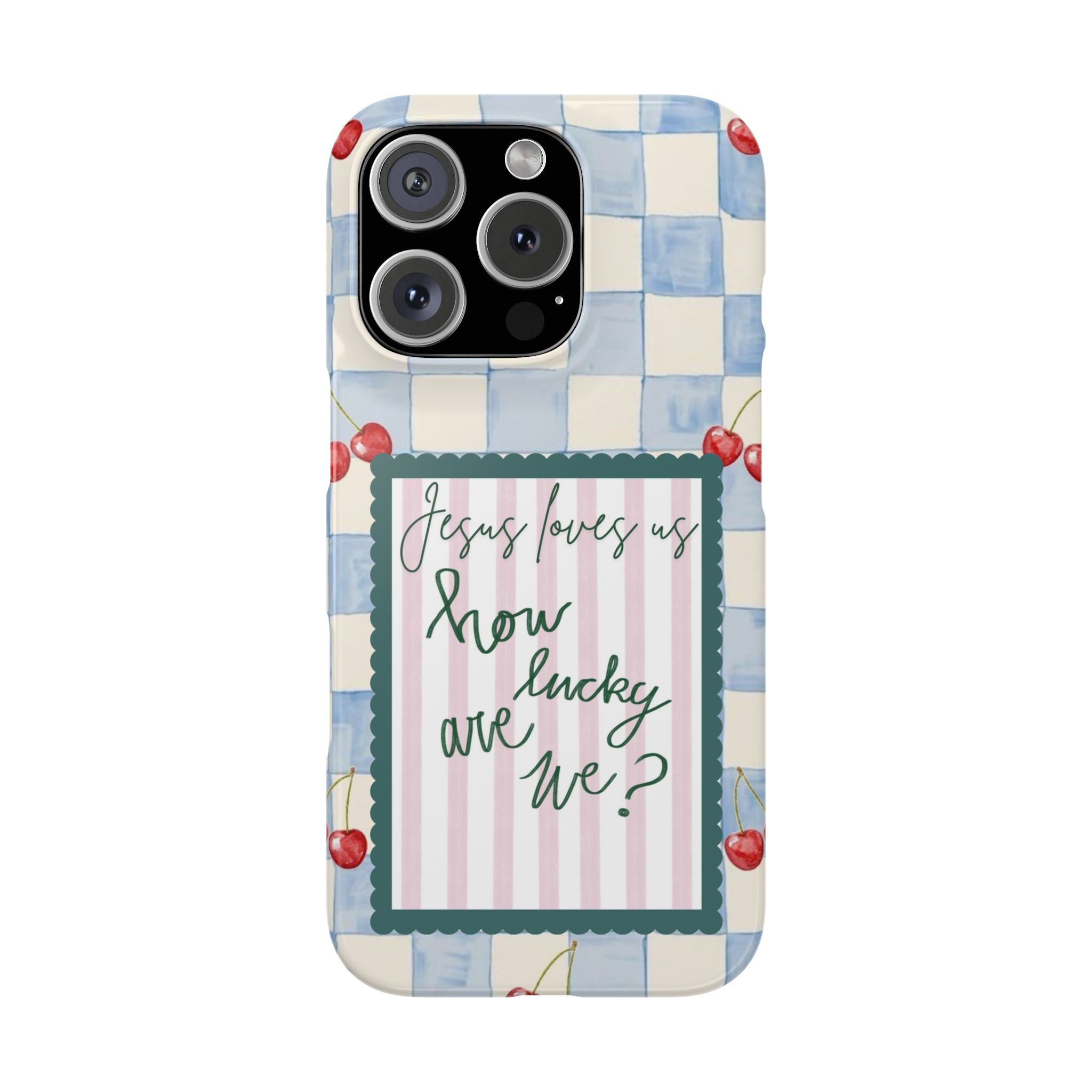 Jesus Loves Us iPhone Case