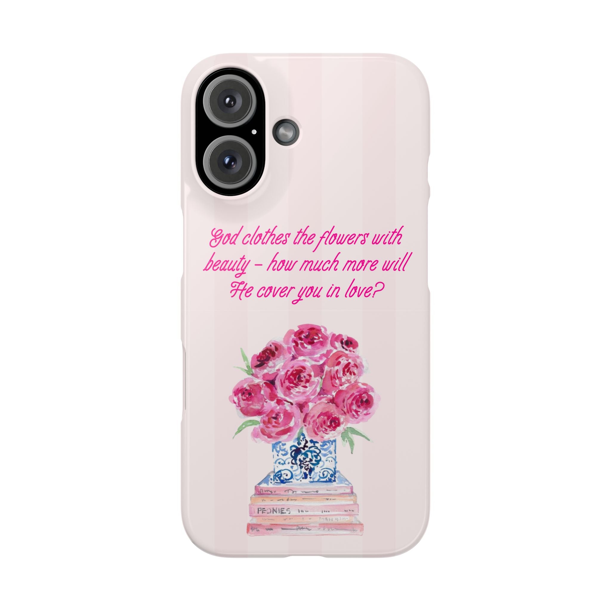 God Clothes The Flowers In Beauty Calling iPhone Case