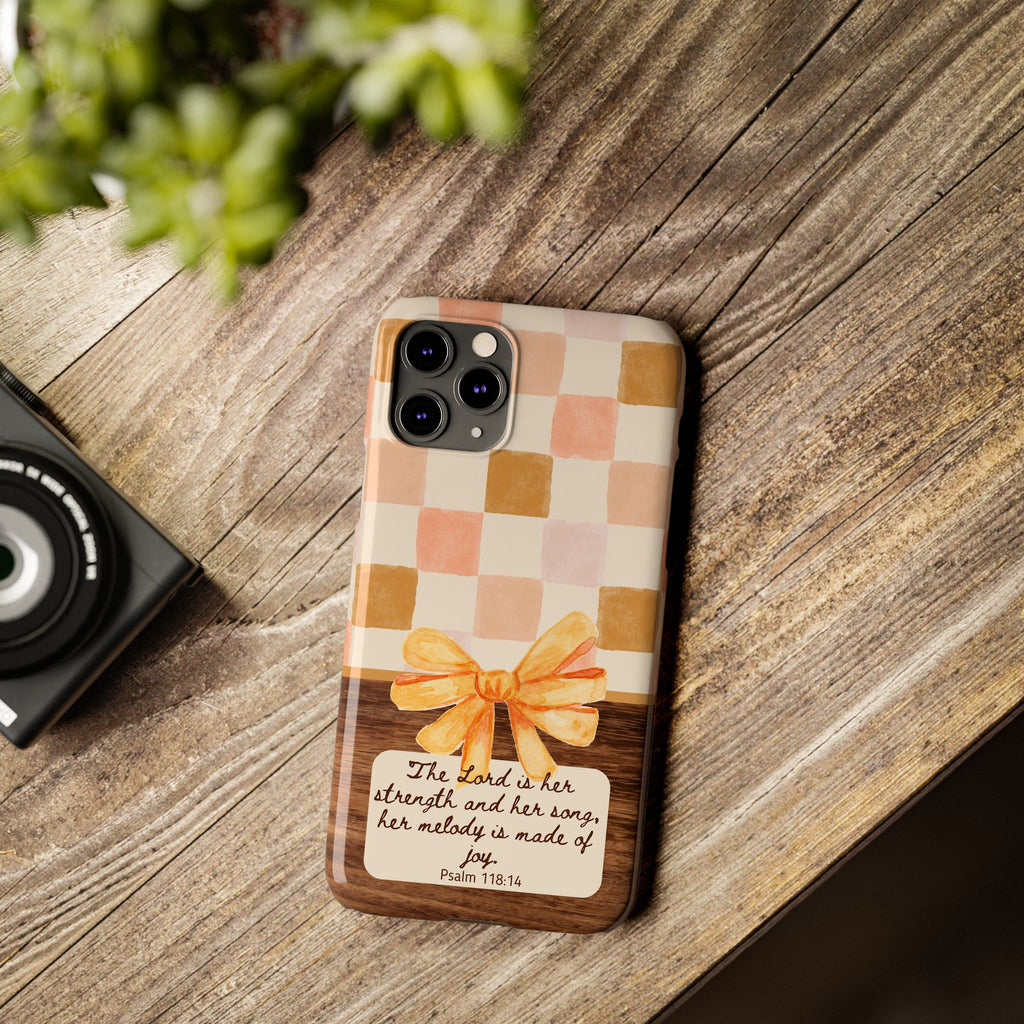 The Lord Is Her Strength iPhone Case