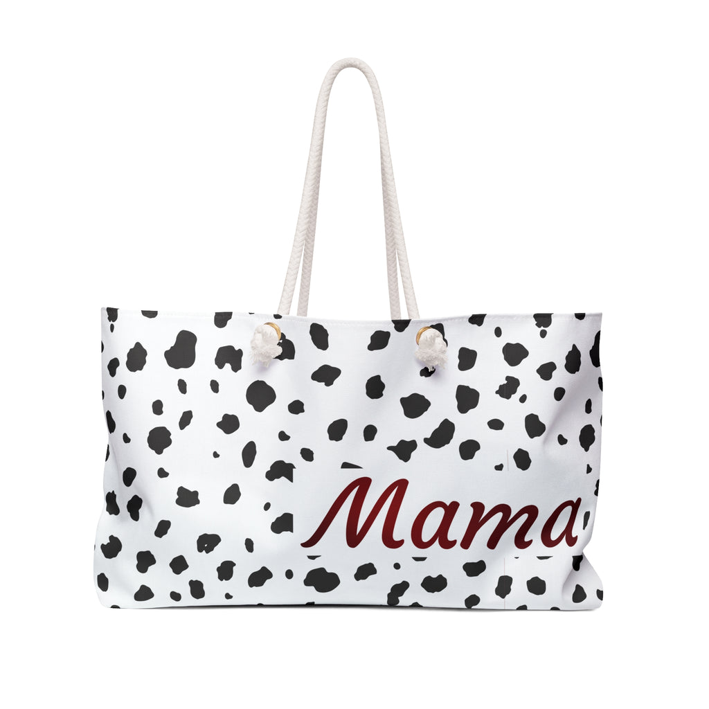 Spotted and Red Mama Weekender Bag