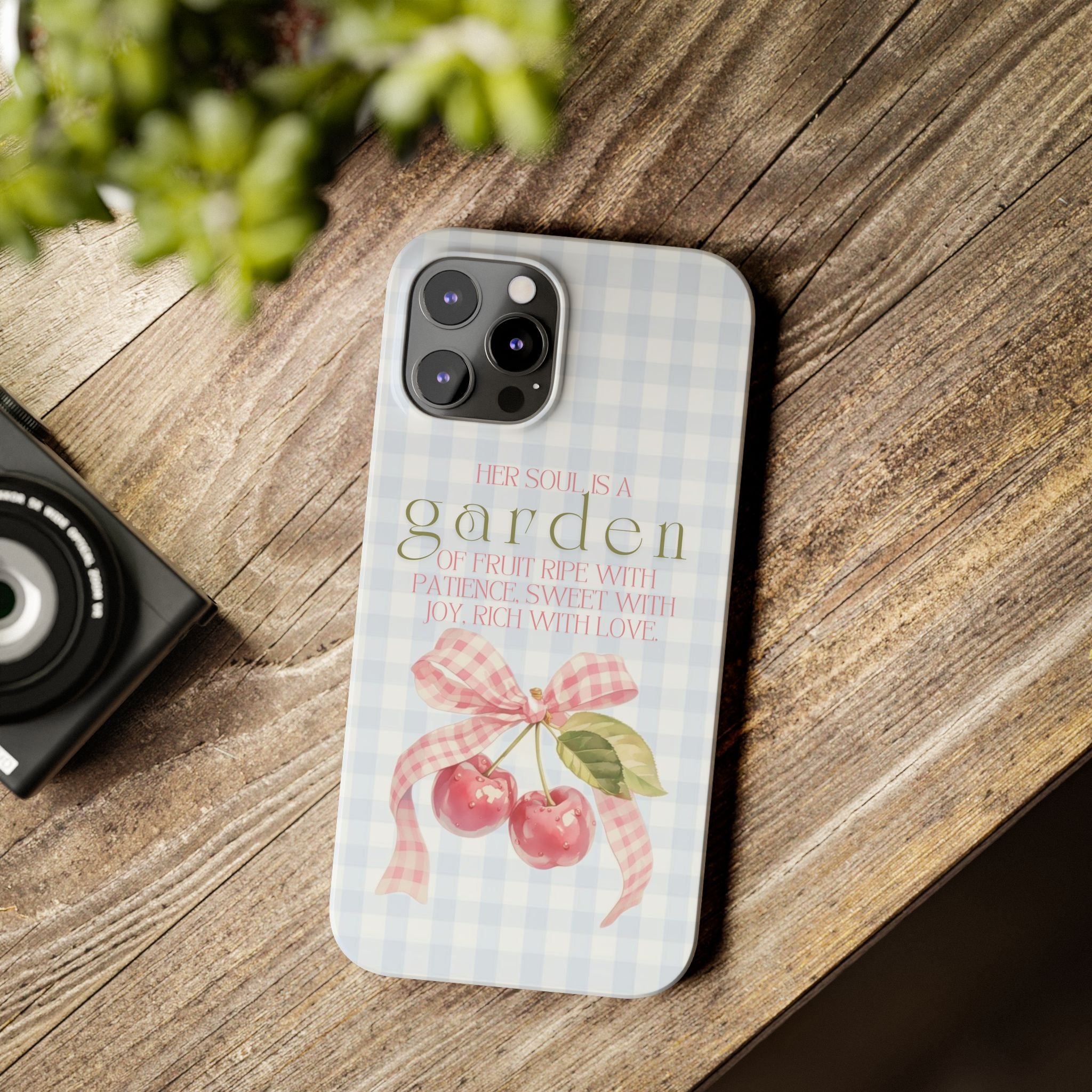 Her Soul Is A Garden iPhone Case