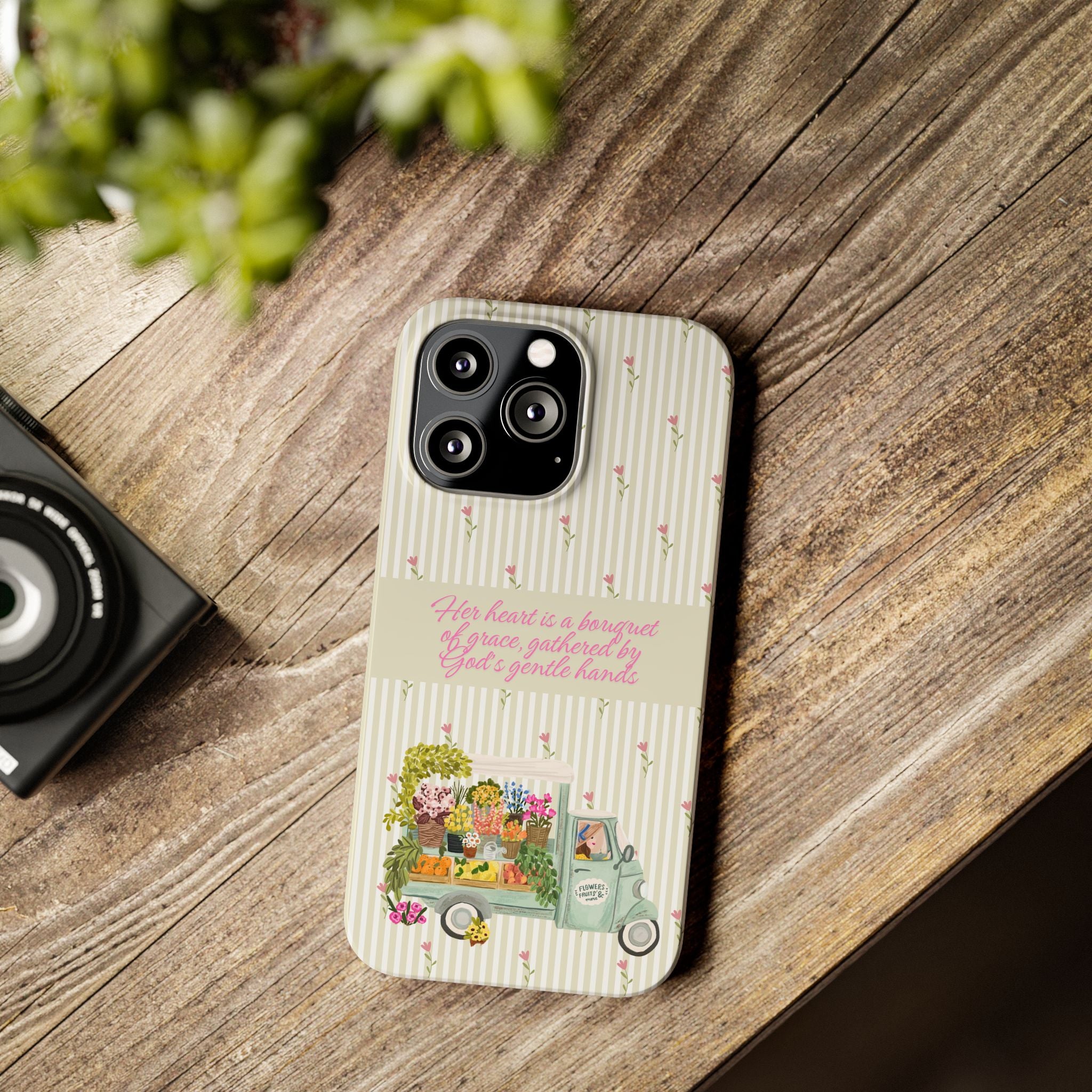 Her Heart Is A Bouquet Of Grace iPhone Case