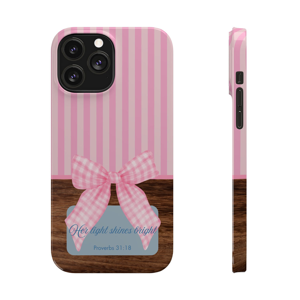 Her Light Shines Bright iPhone Case