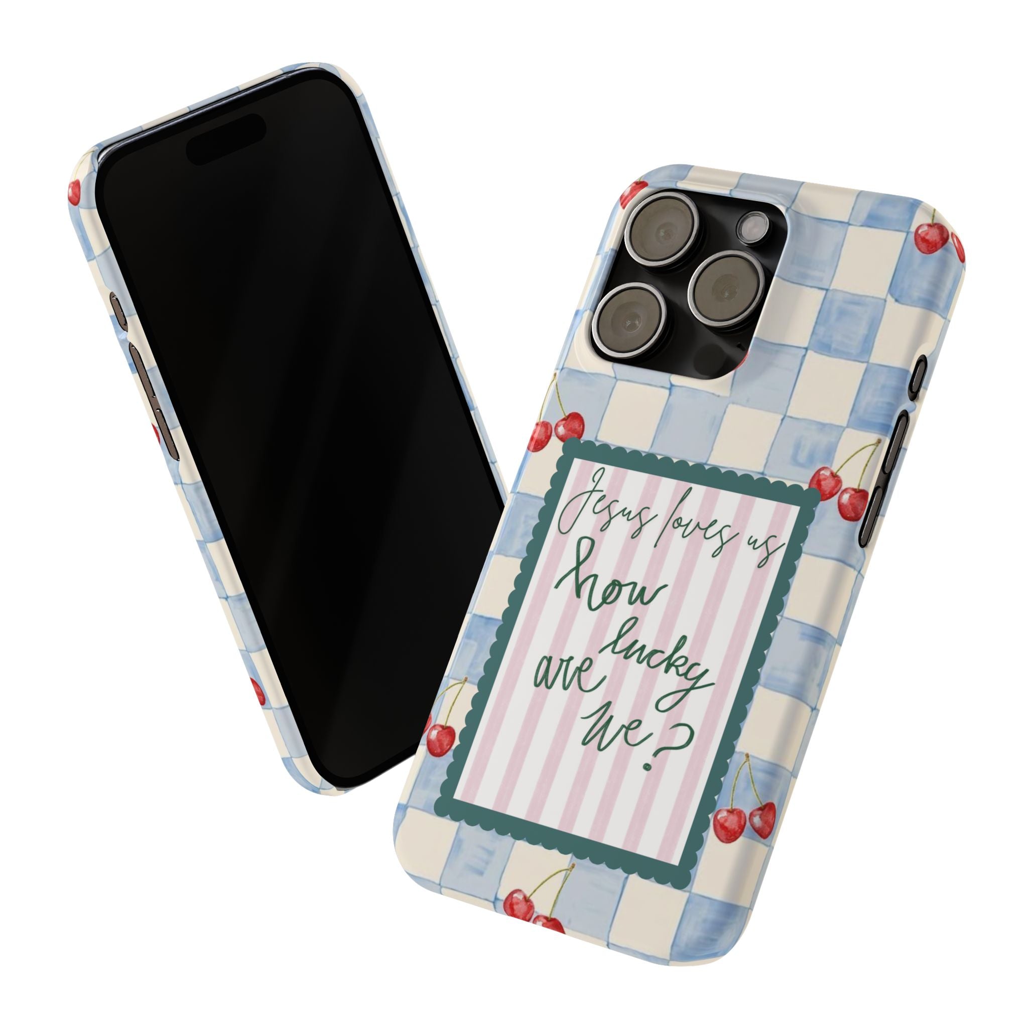 Jesus Loves Us iPhone Case
