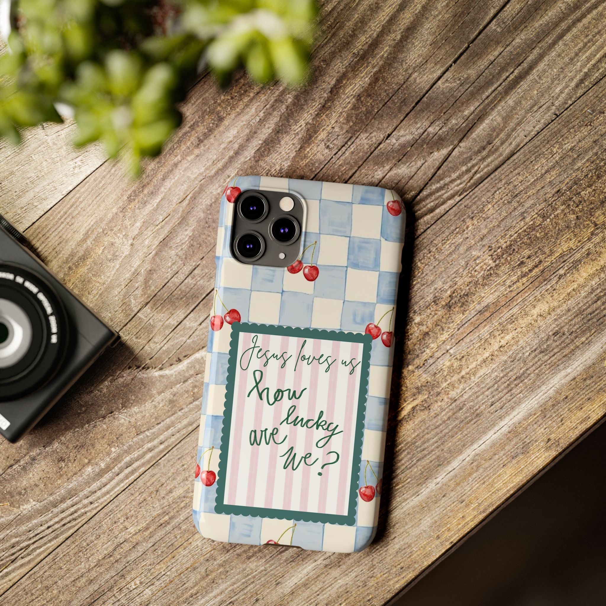 Jesus Loves Us iPhone Case