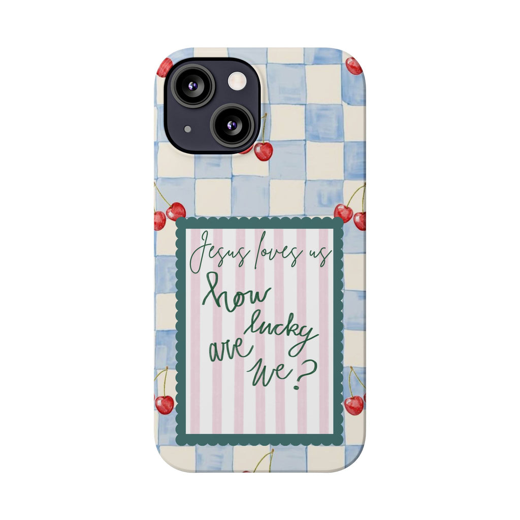 Jesus Loves Us iPhone Case