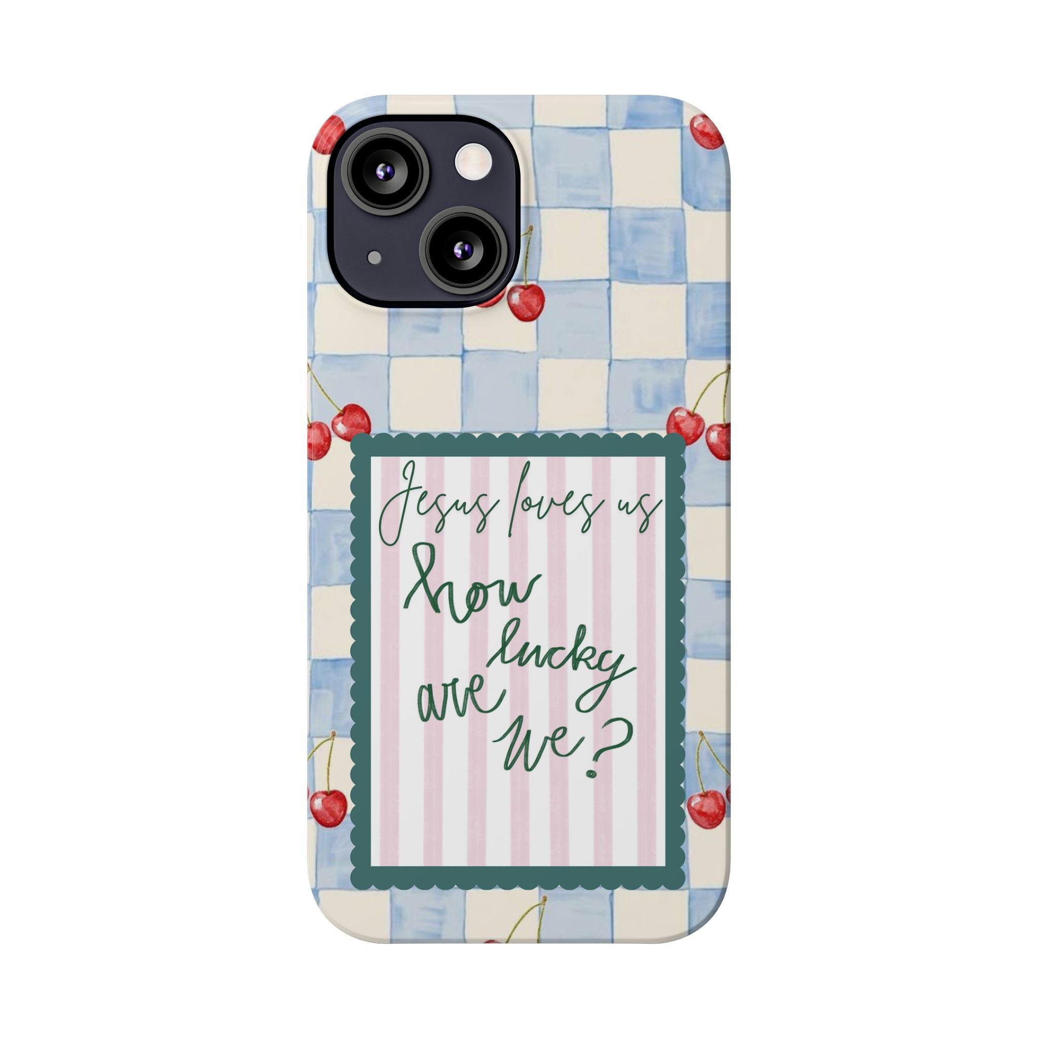 Jesus Loves Us iPhone Case