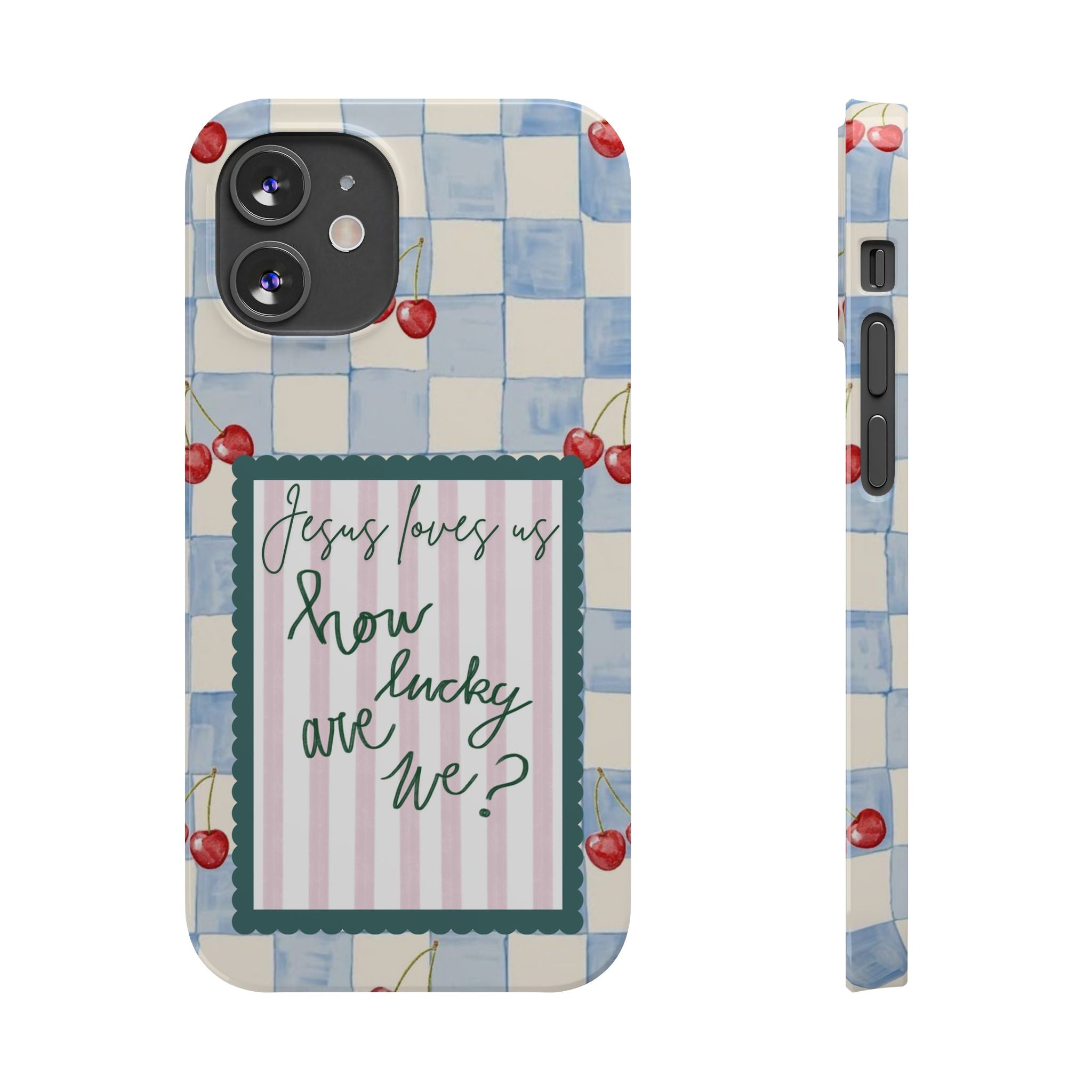 Jesus Loves Us iPhone Case