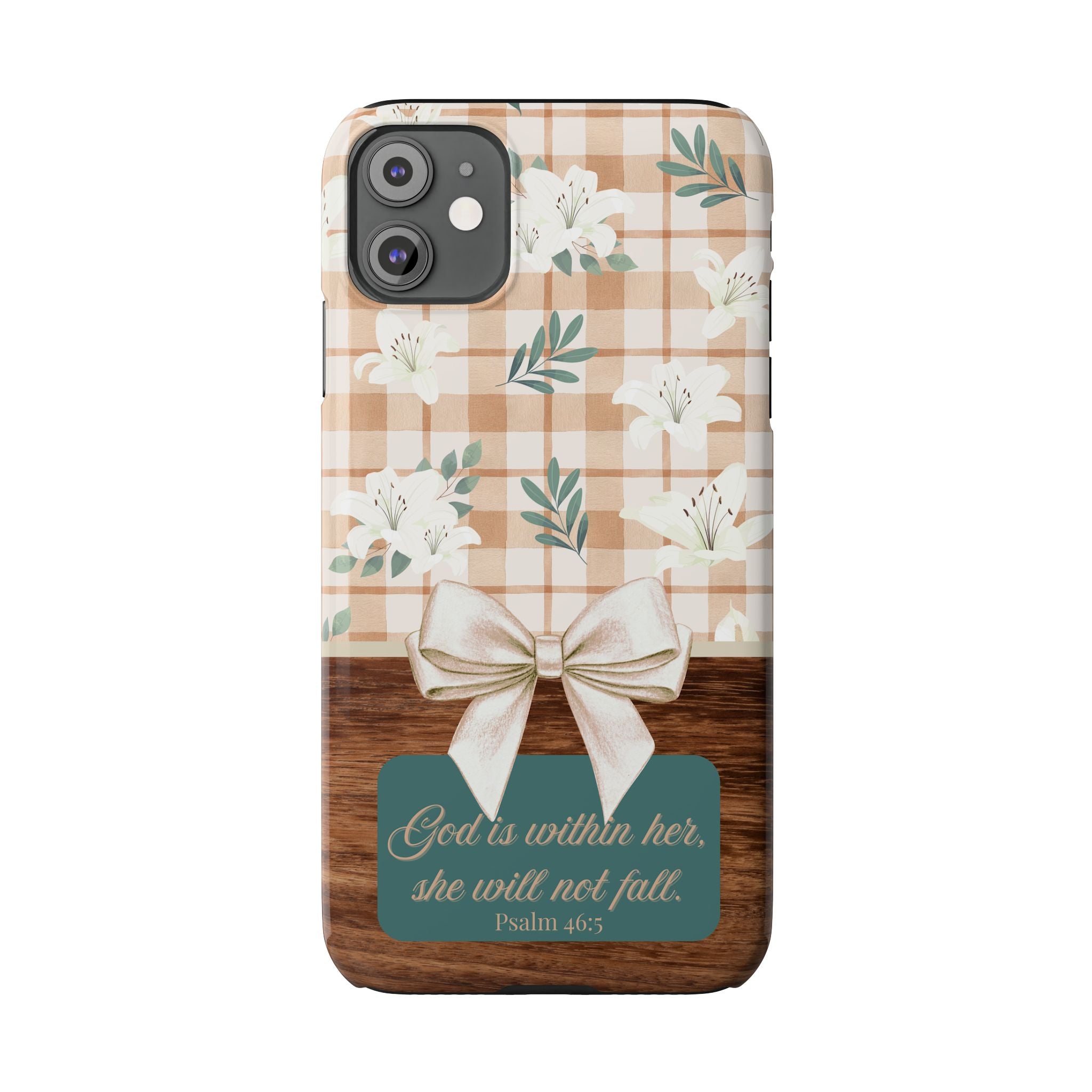 God Is Within Her She Will Not Fall iPhone Case