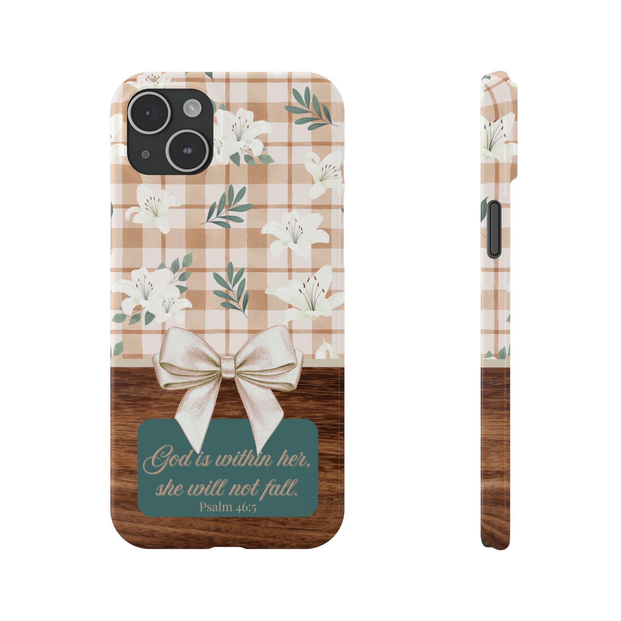 God Is Within Her She Will Not Fall iPhone Case