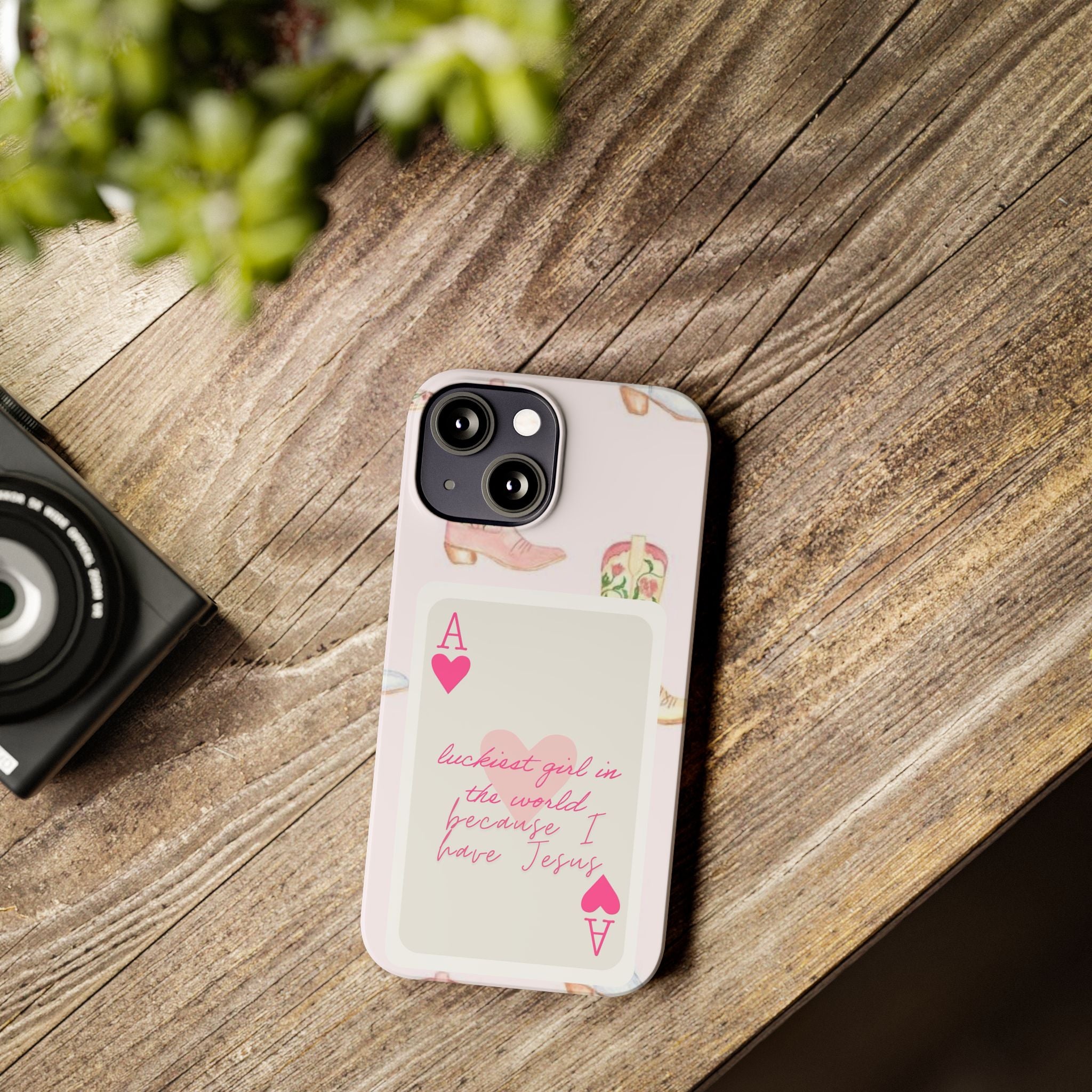 Luckiest Girl In The World iPhone Case