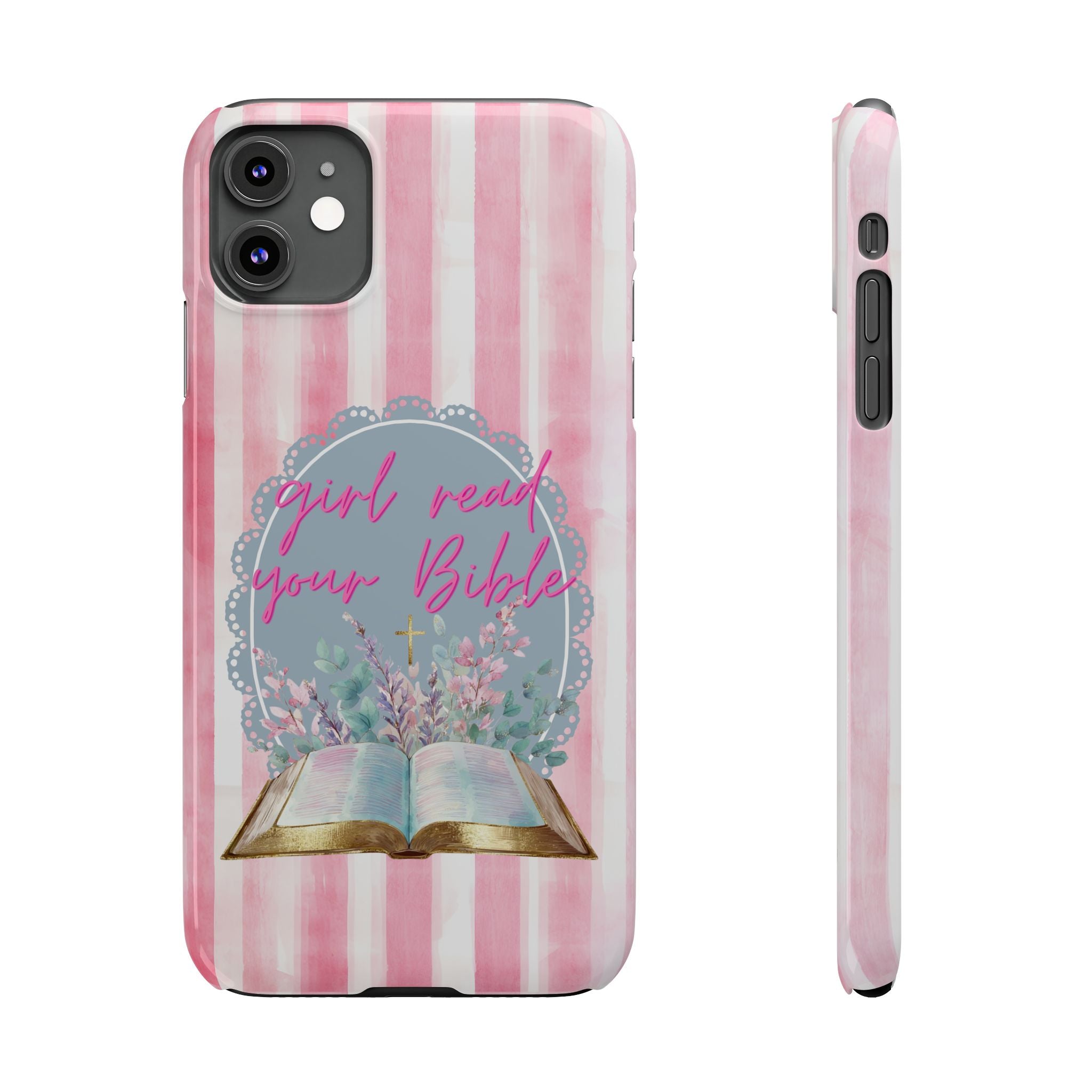 Girl Read Your Bible iPhone Case