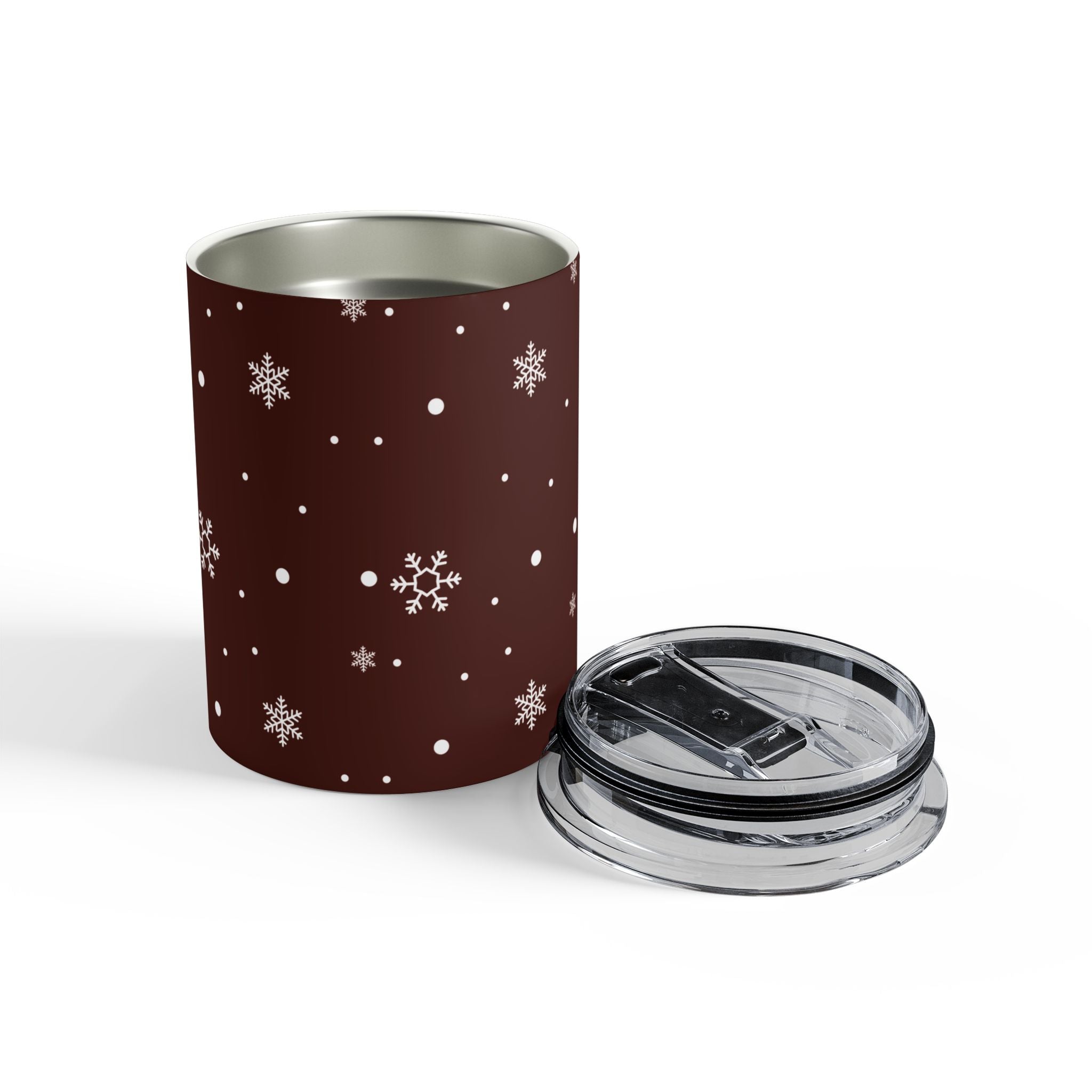 Maroon Snowflake Mini Tumbler