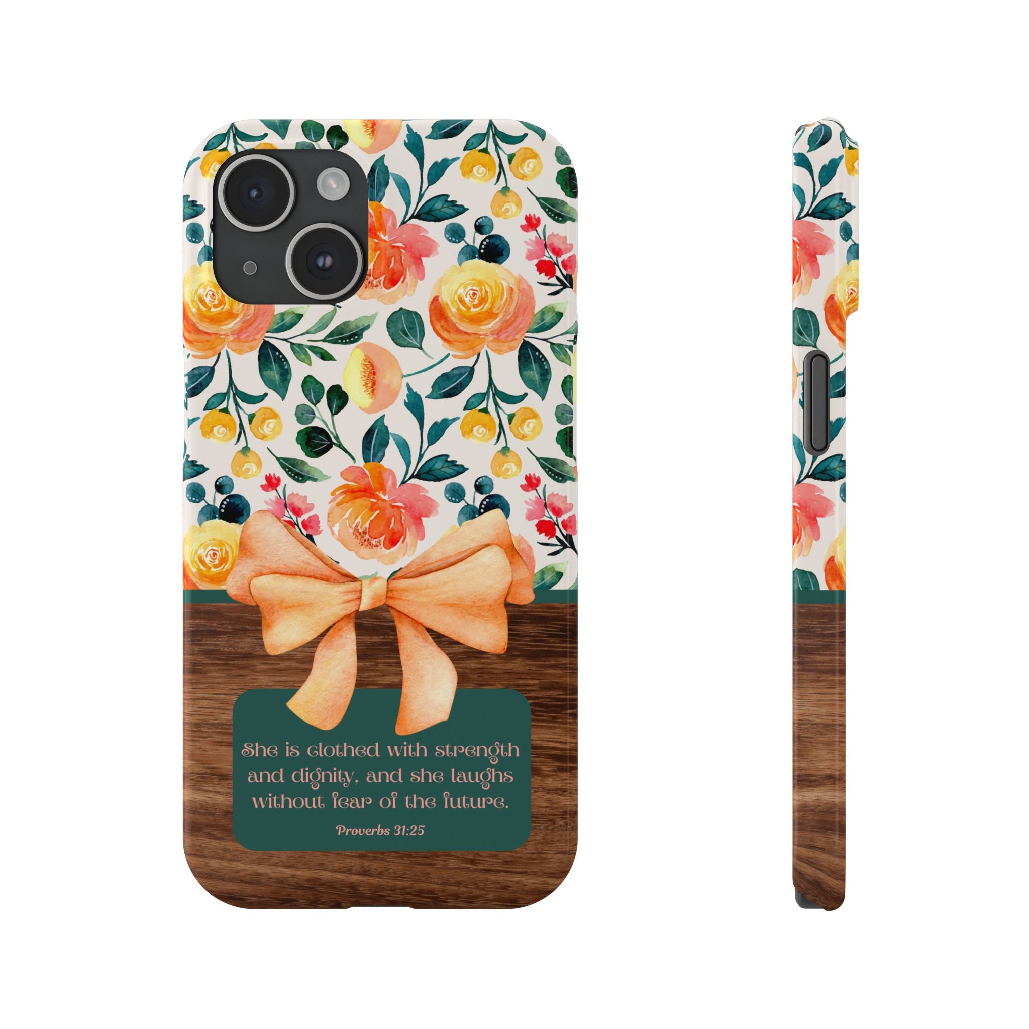 She Is Clothed With Strength & Dignity iPhone Case