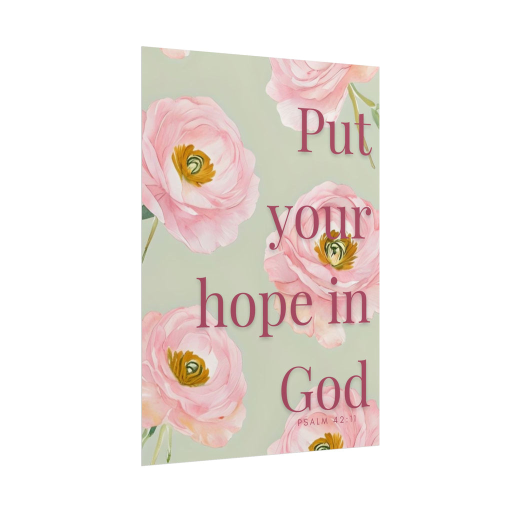 Put Your Hope In God Unframed Poster