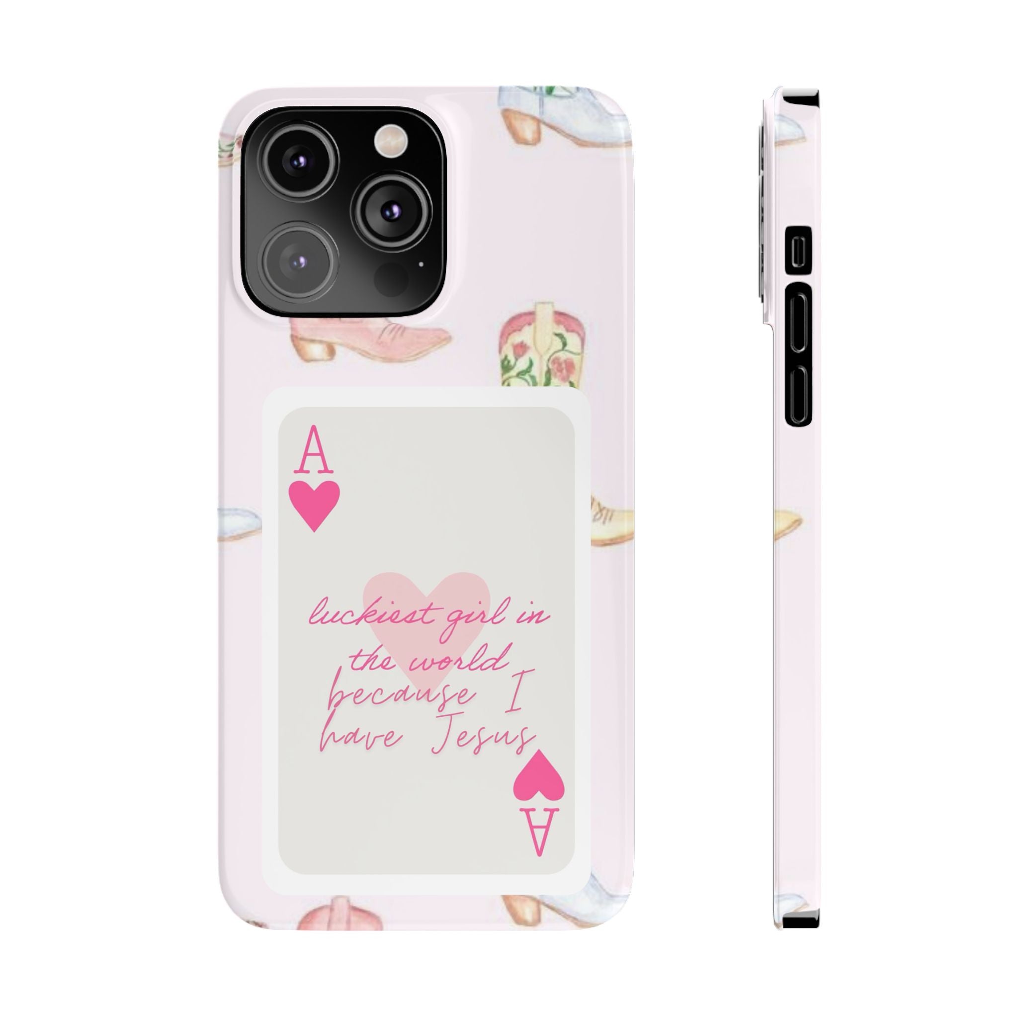 Luckiest Girl In The World iPhone Case