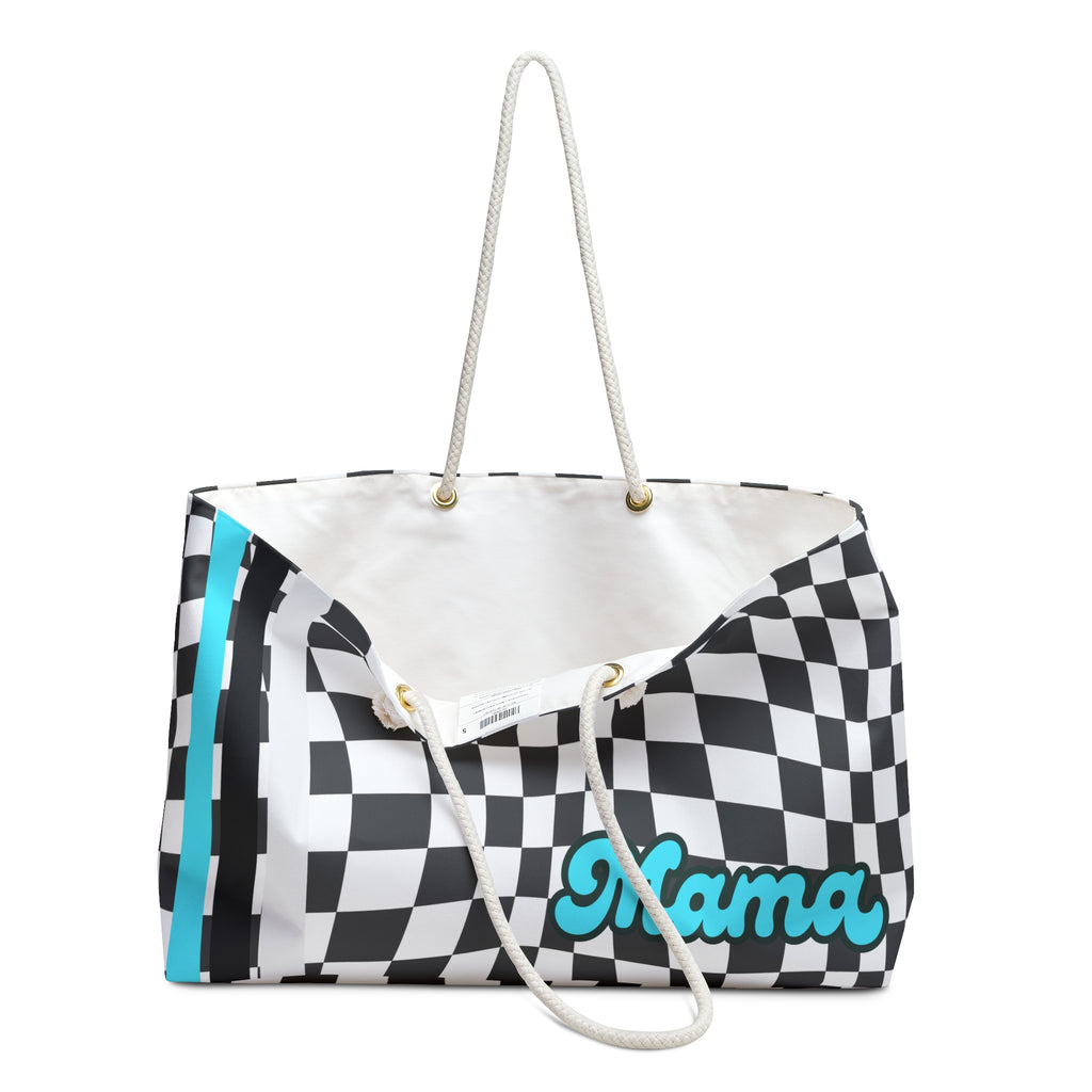 Mama Blue Stripe Weekender Bag