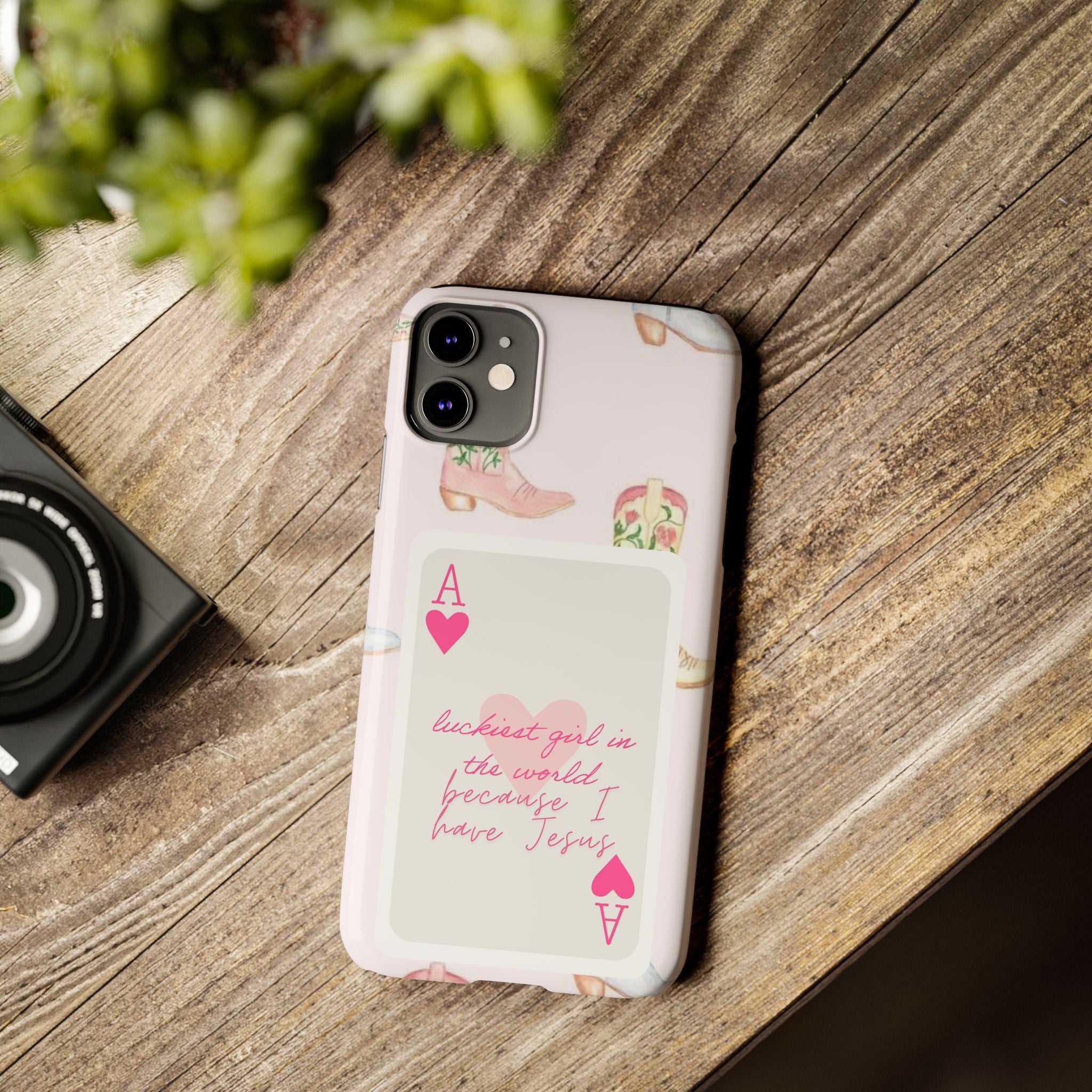 Luckiest Girl In The World iPhone Case