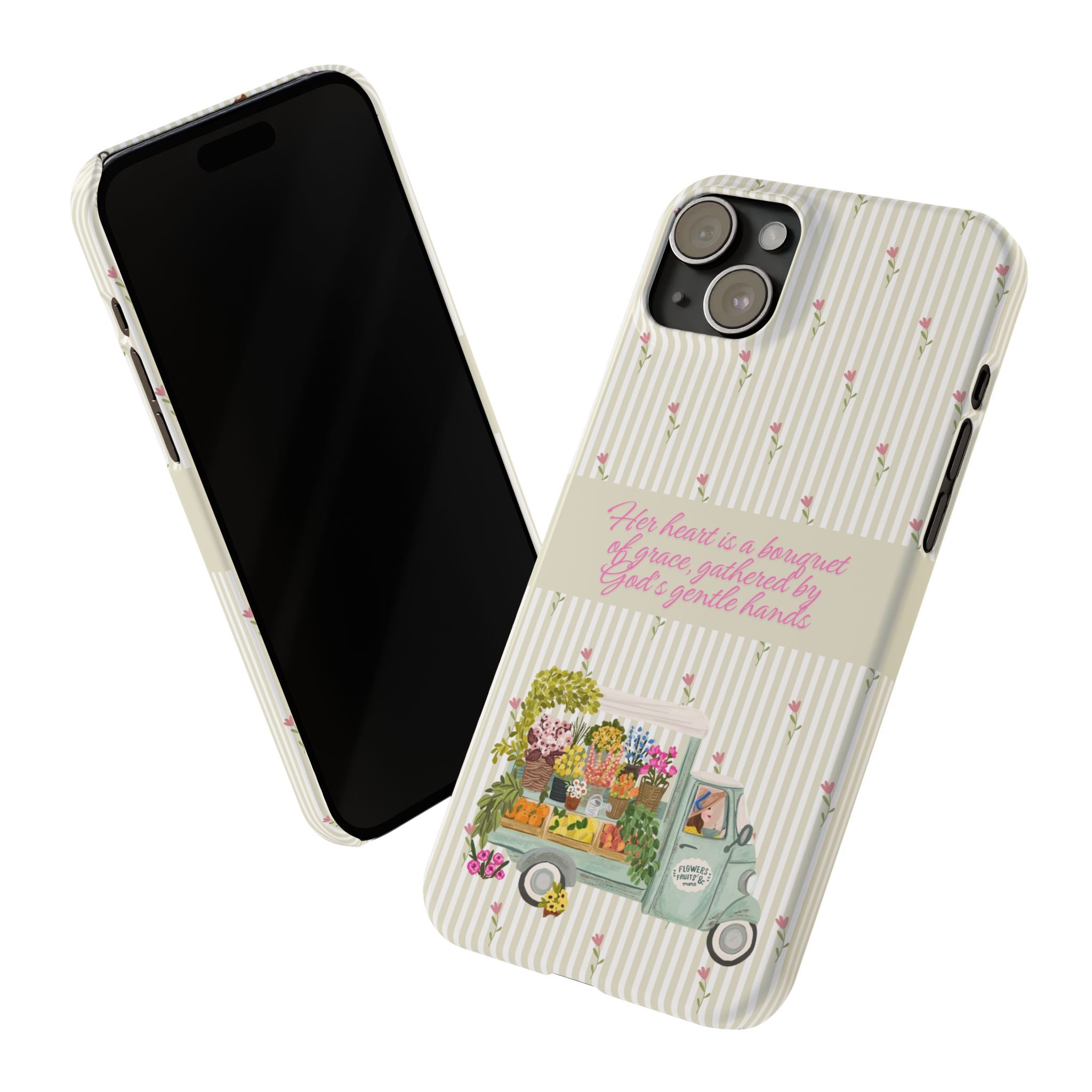 Her Heart Is A Bouquet Of Grace iPhone Case