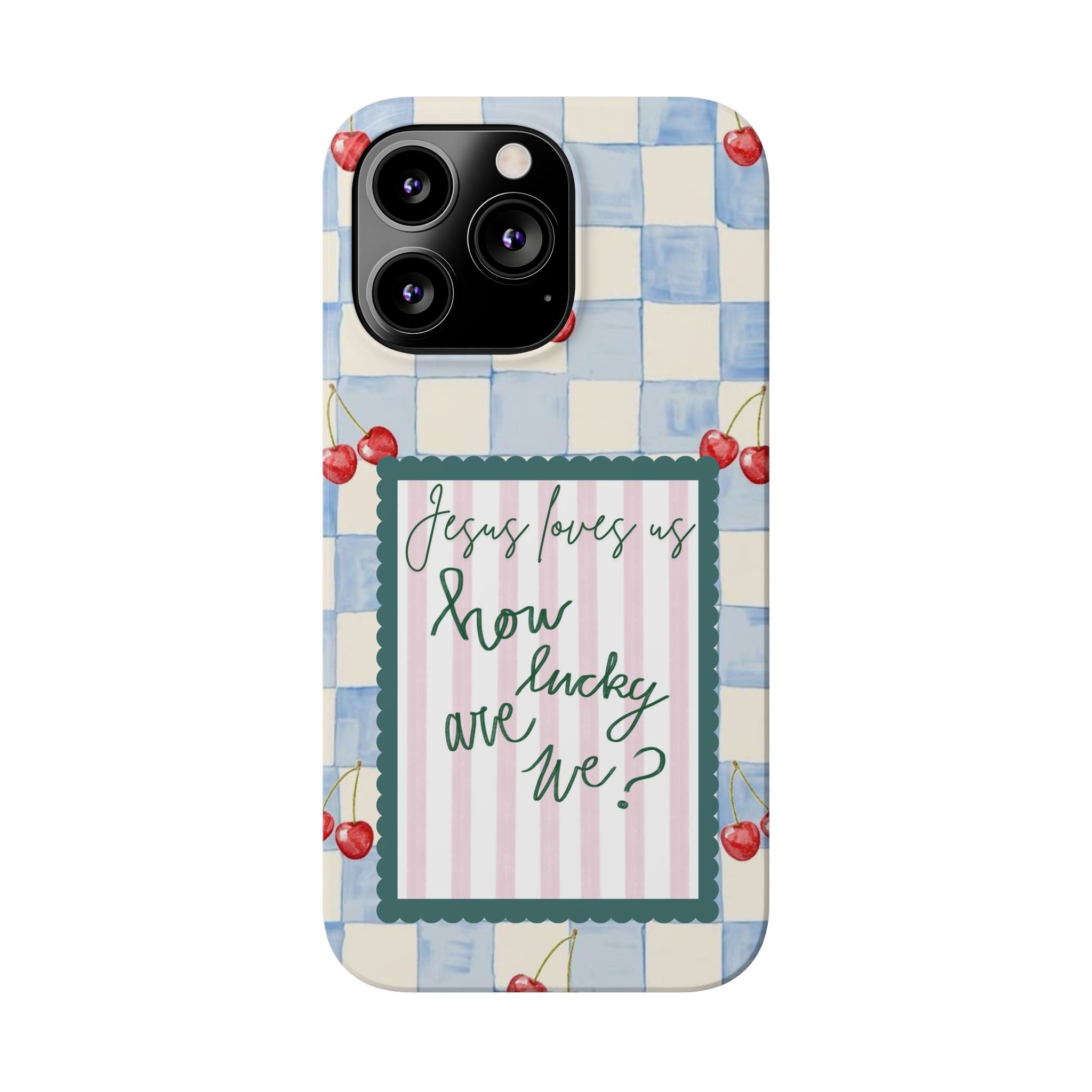 Jesus Loves Us iPhone Case