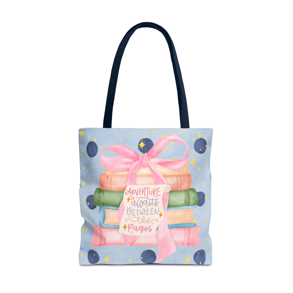 Adventure Awaits Between The Pages Tote Bag