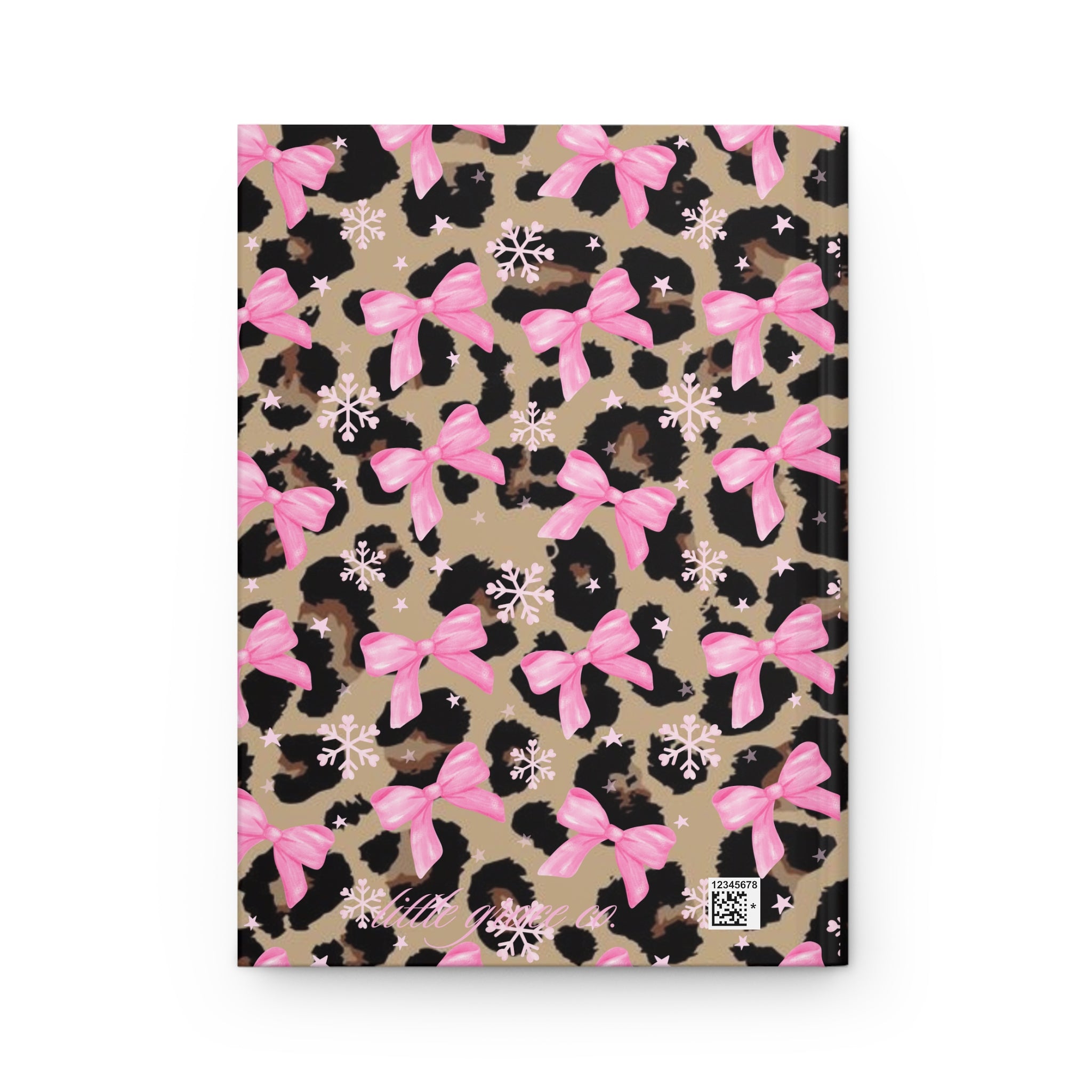 Pink Bow Snowflake Journal