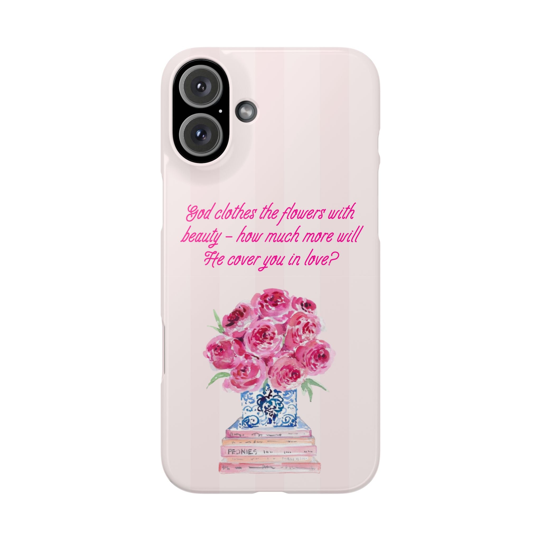 God Clothes The Flowers In Beauty Calling iPhone Case