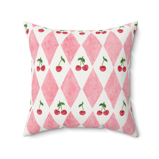 Diamond Cherries Pillow