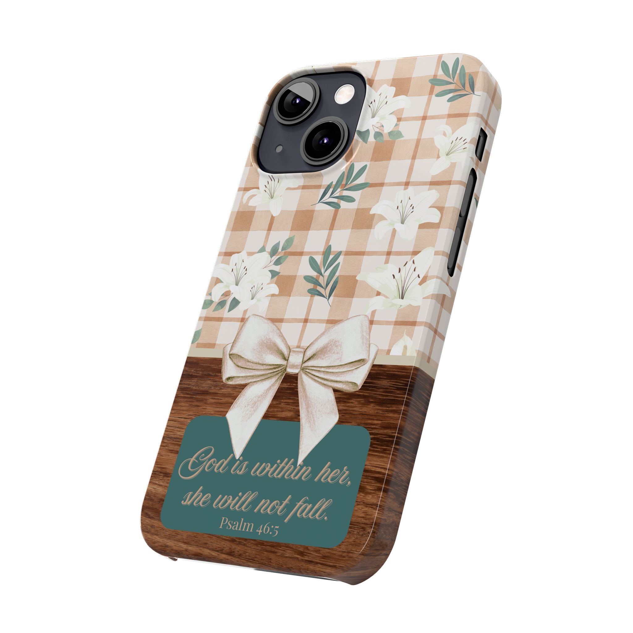 God Is Within Her She Will Not Fall iPhone Case
