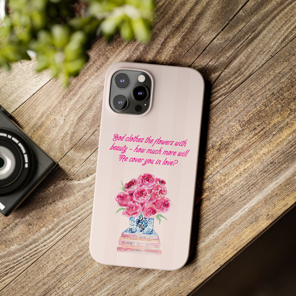 God Clothes The Flowers In Beauty Calling iPhone Case