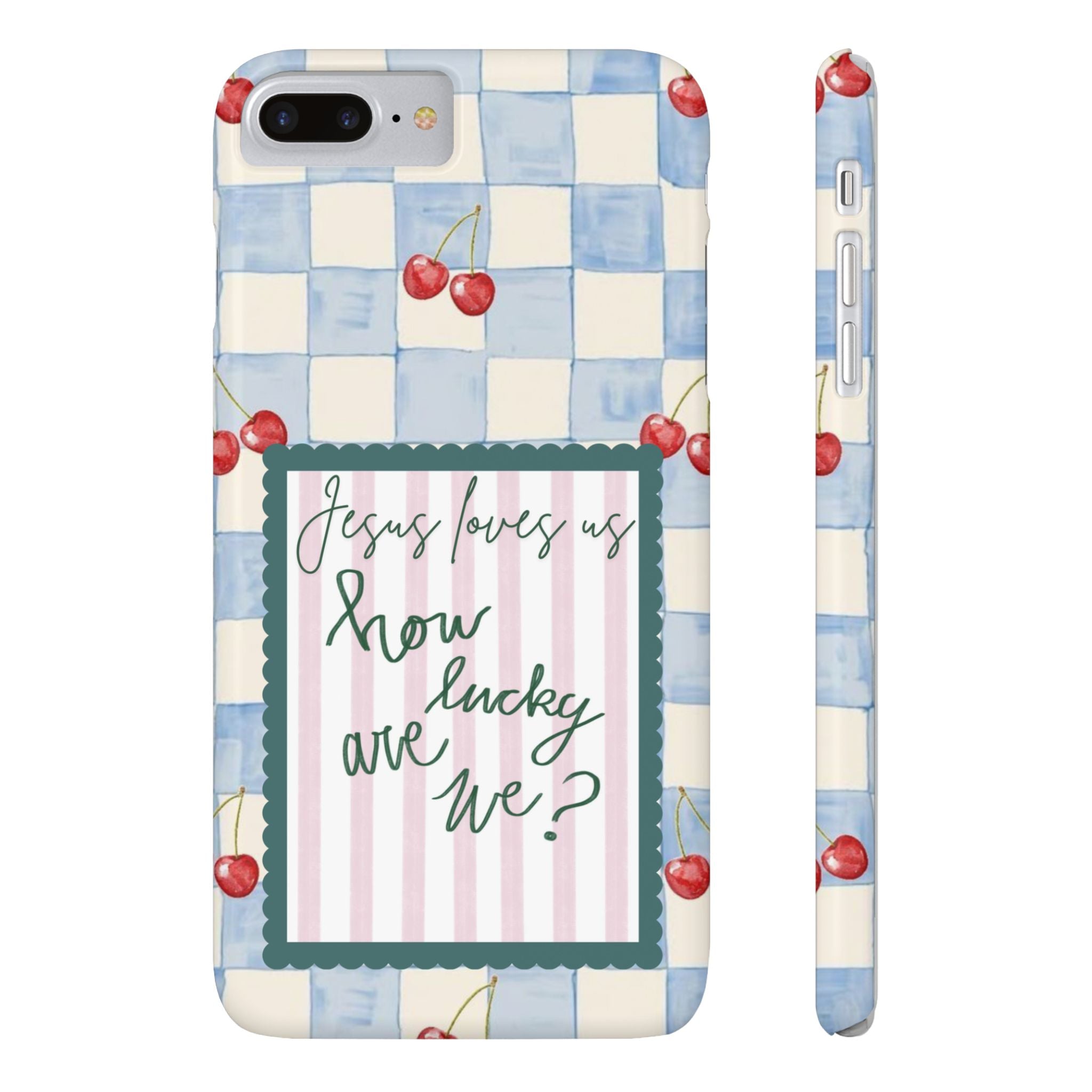Jesus Loves Us iPhone Case