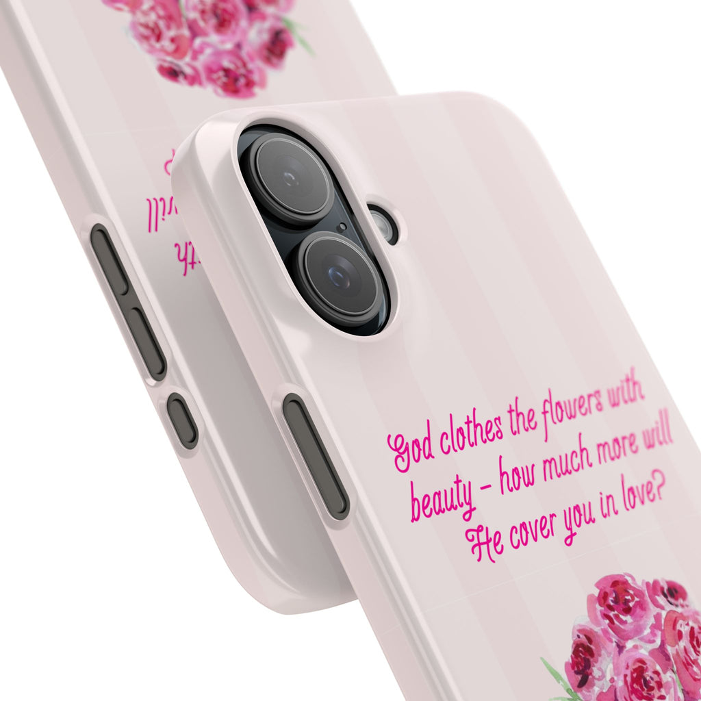 God Clothes The Flowers In Beauty Calling iPhone Case