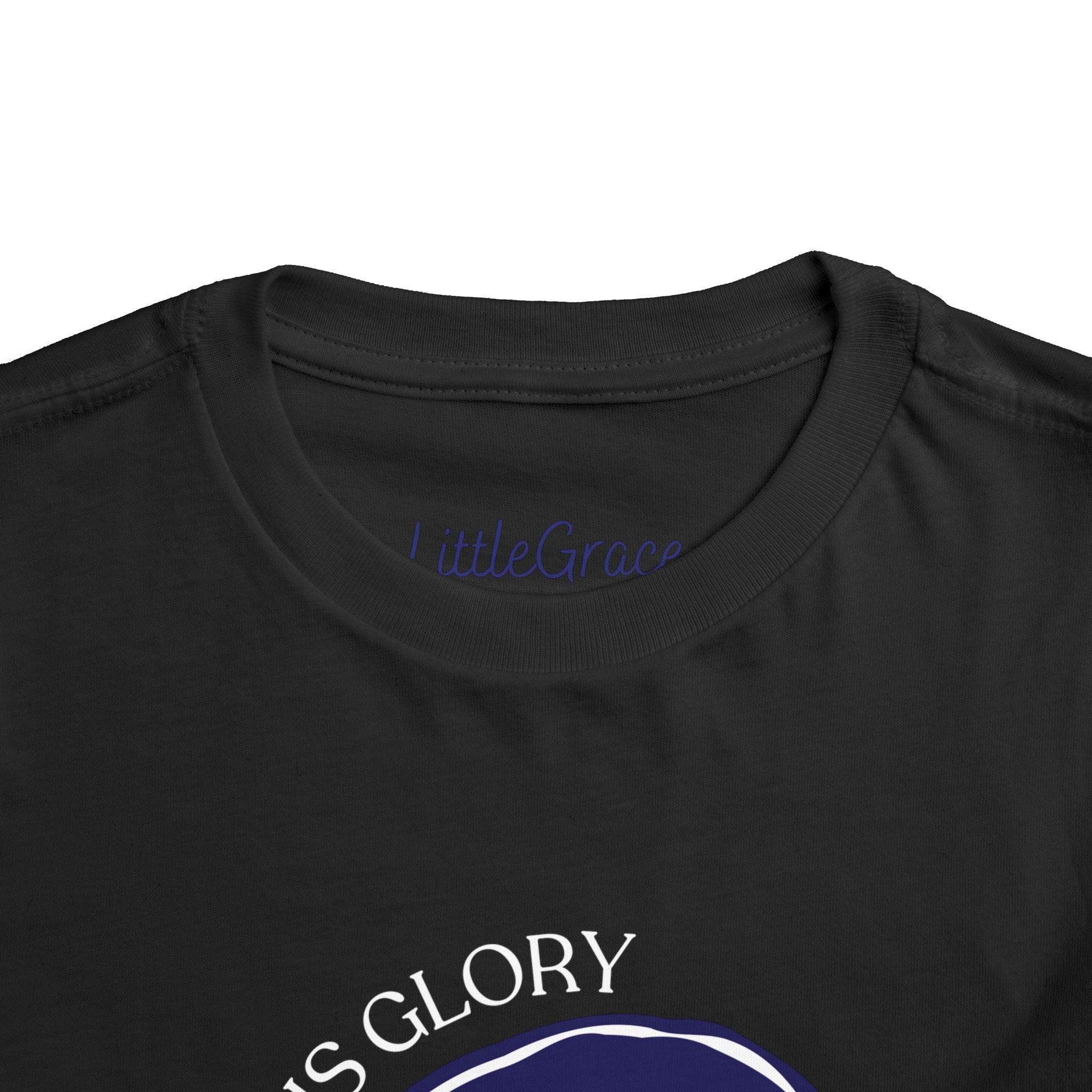 All For His Glory Smiley Toddler Tee